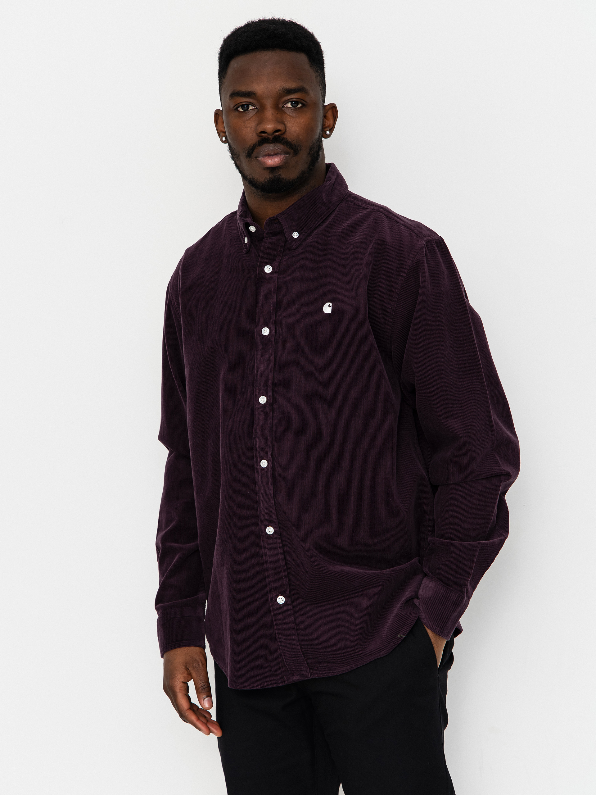 Риза Carhartt WIP Madison Fine Cord (cozy purple/wax)