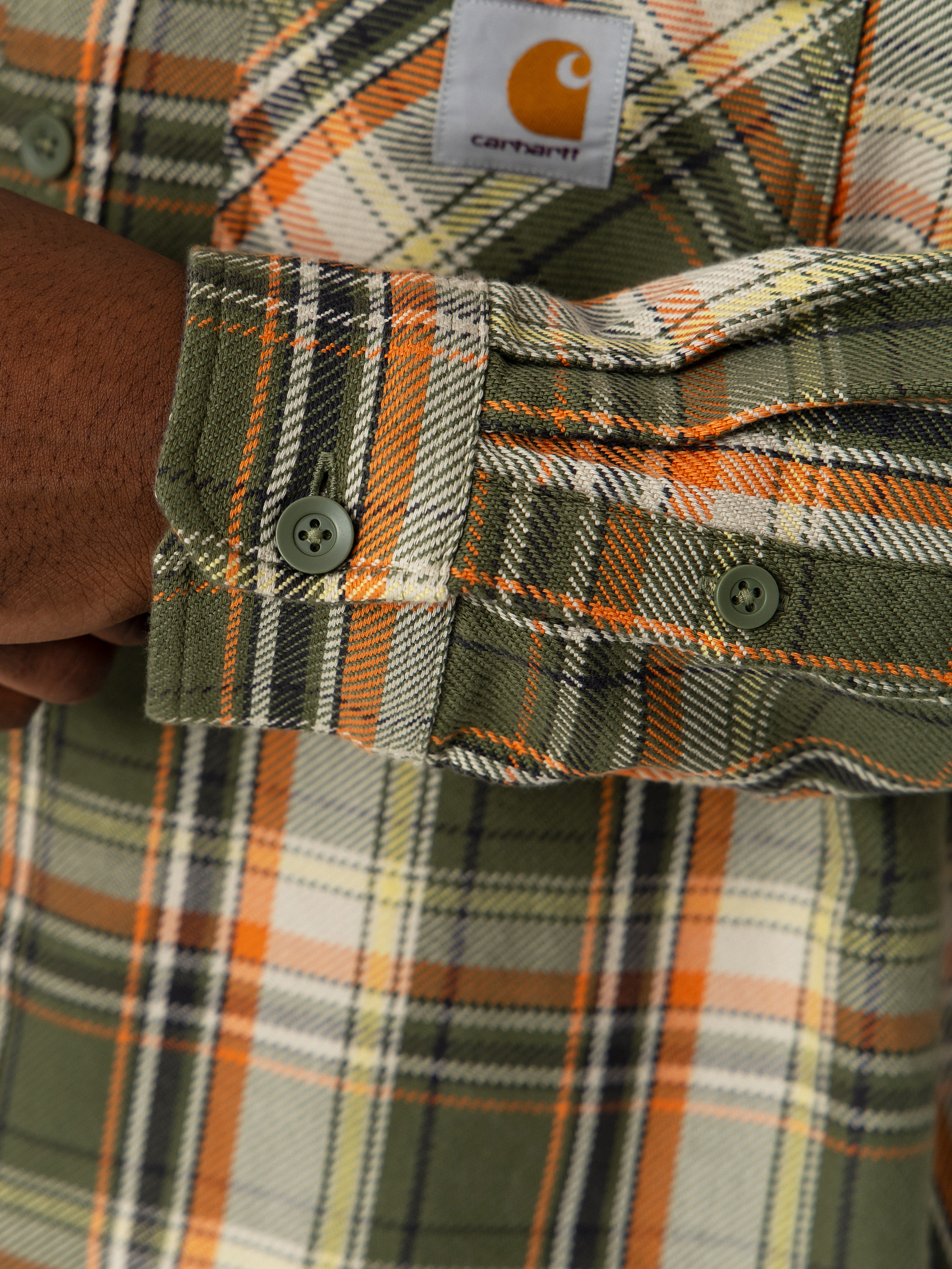 Риза Carhartt WIP Tunick (tunick check/dollar green)