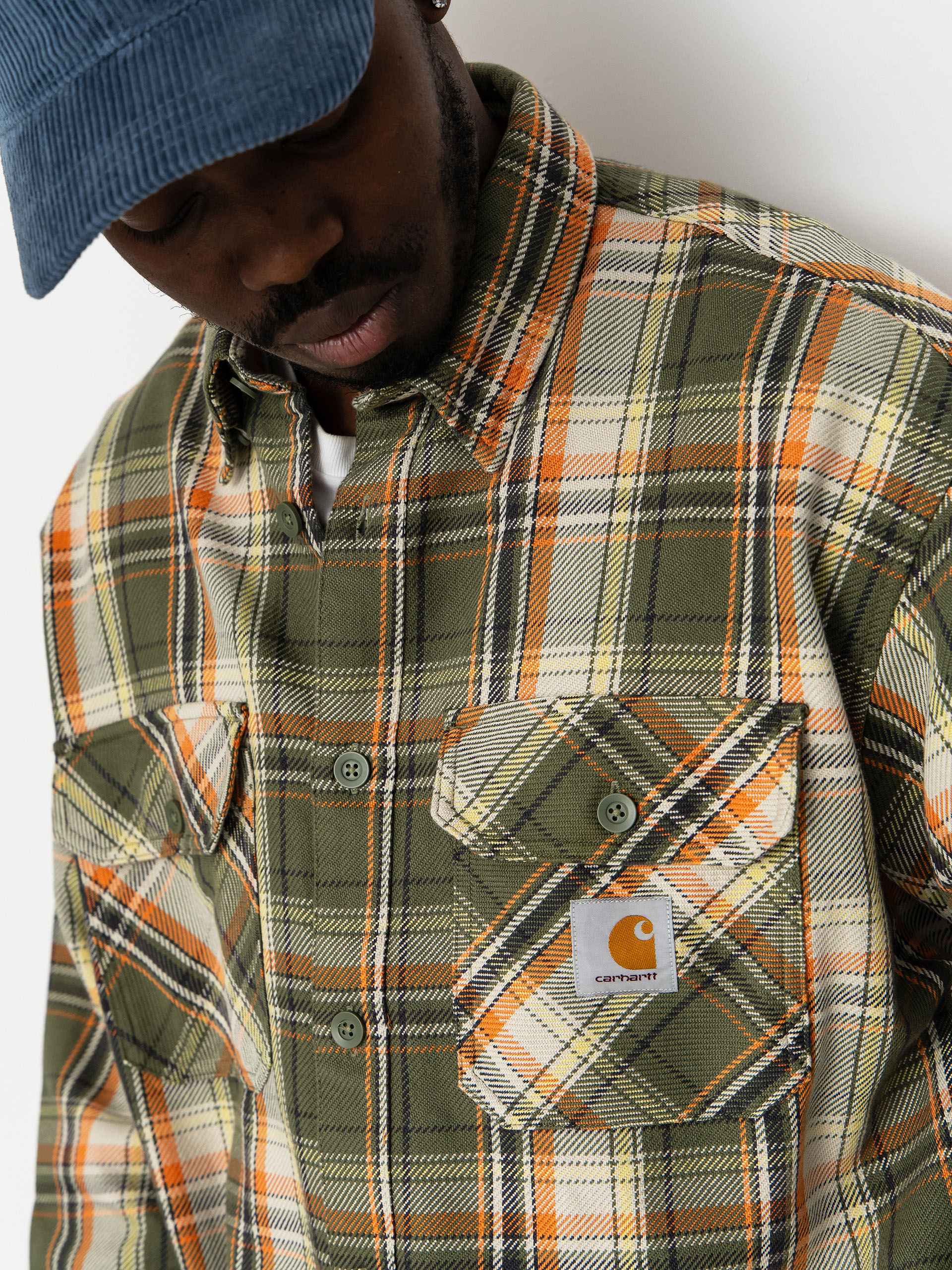 Риза Carhartt WIP Tunick (tunick check/dollar green)