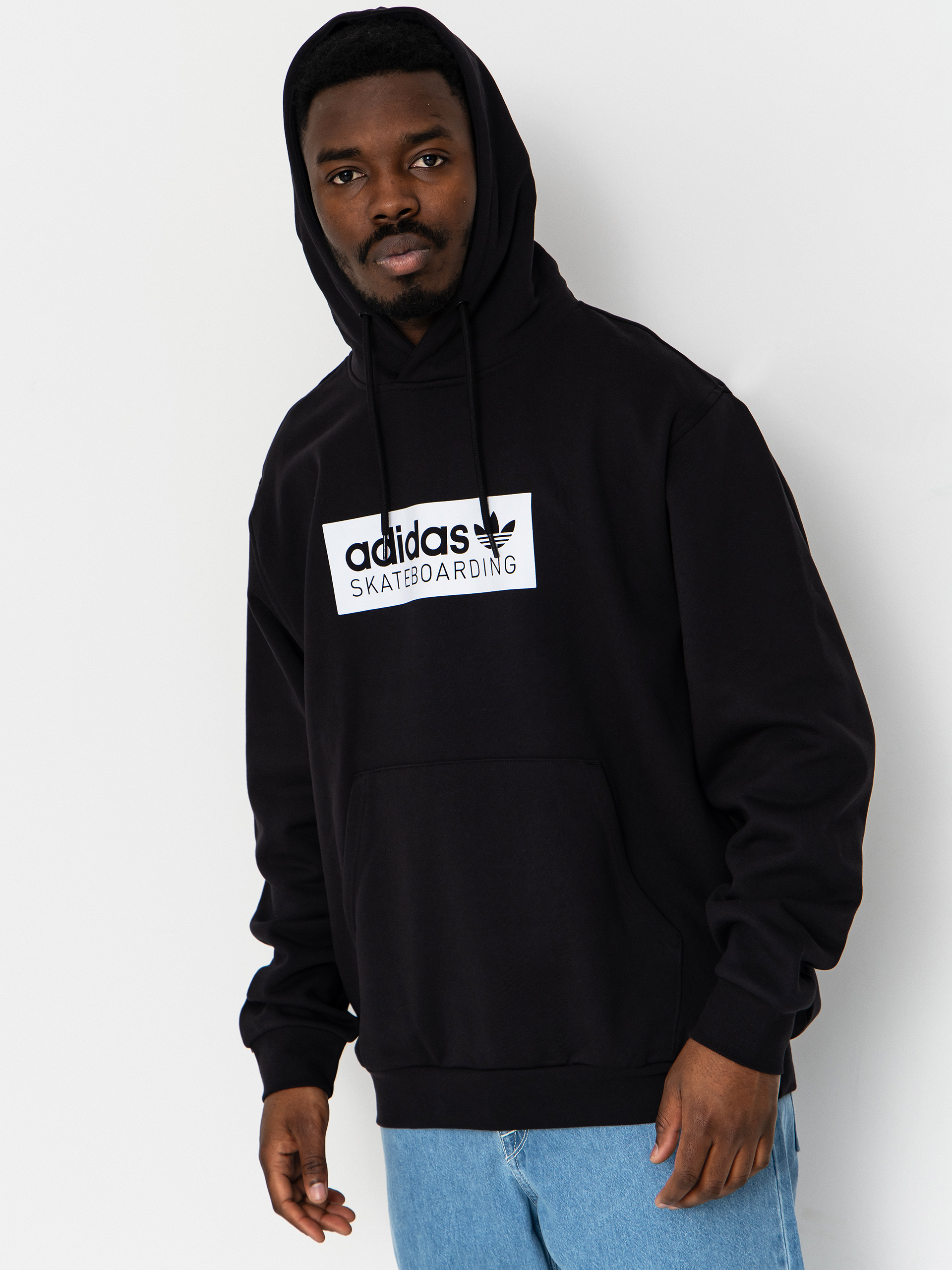 Суитшърт с качулка adidas Skt Logo HD (black)