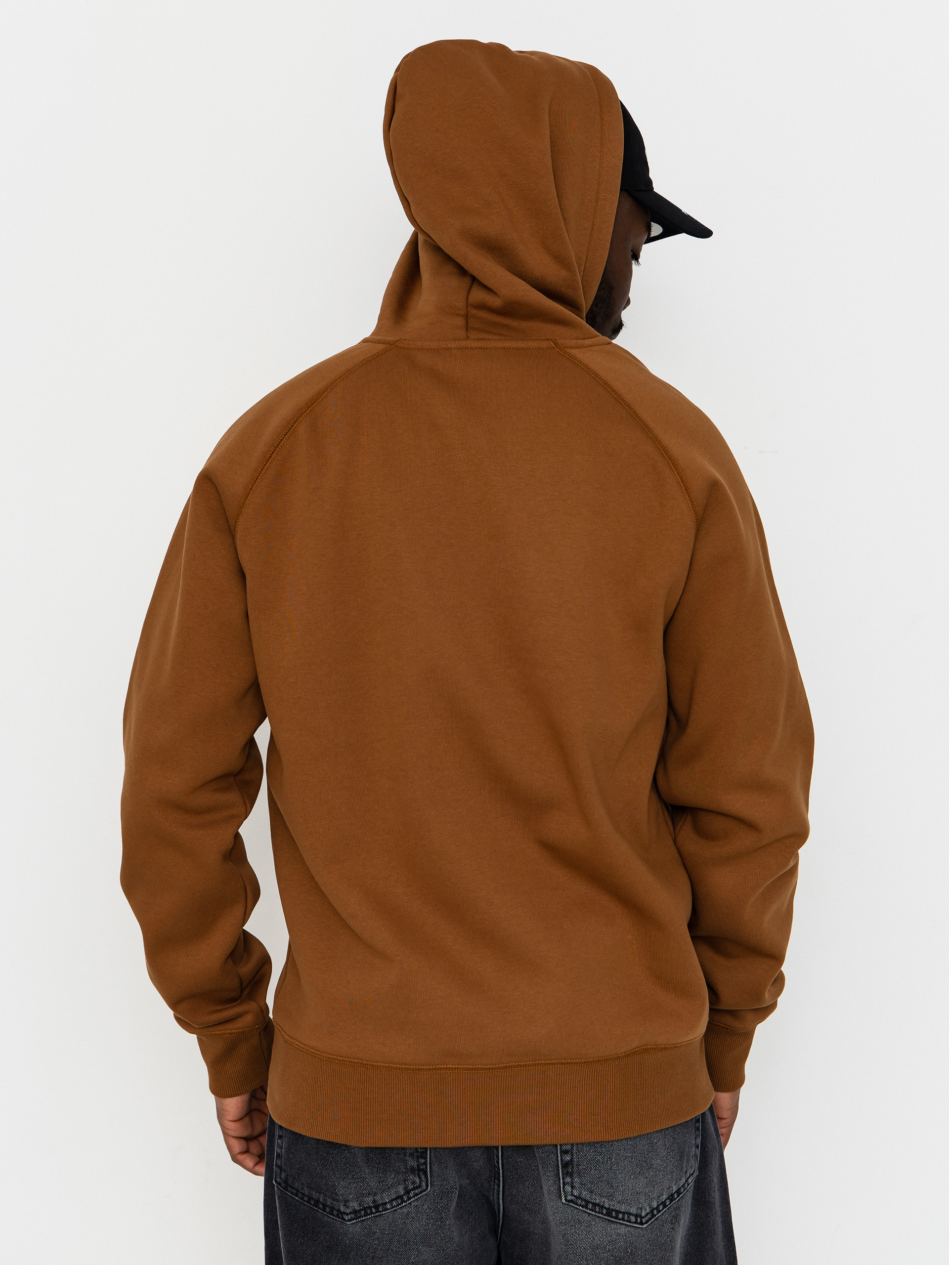 Суитшърт с качулка Carhartt WIP Chase HD (hamilton brown/gold)