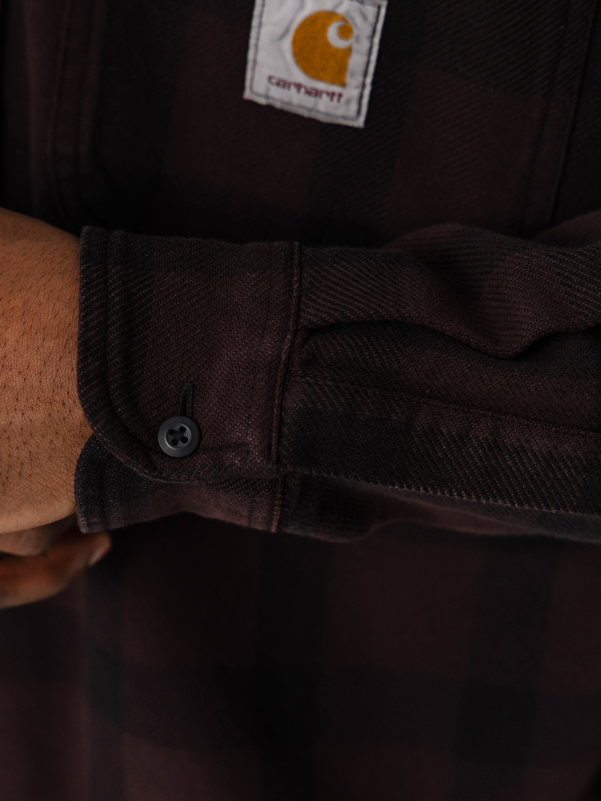 Риза Carhartt WIP Edmands (edmands check/natural/palisander)