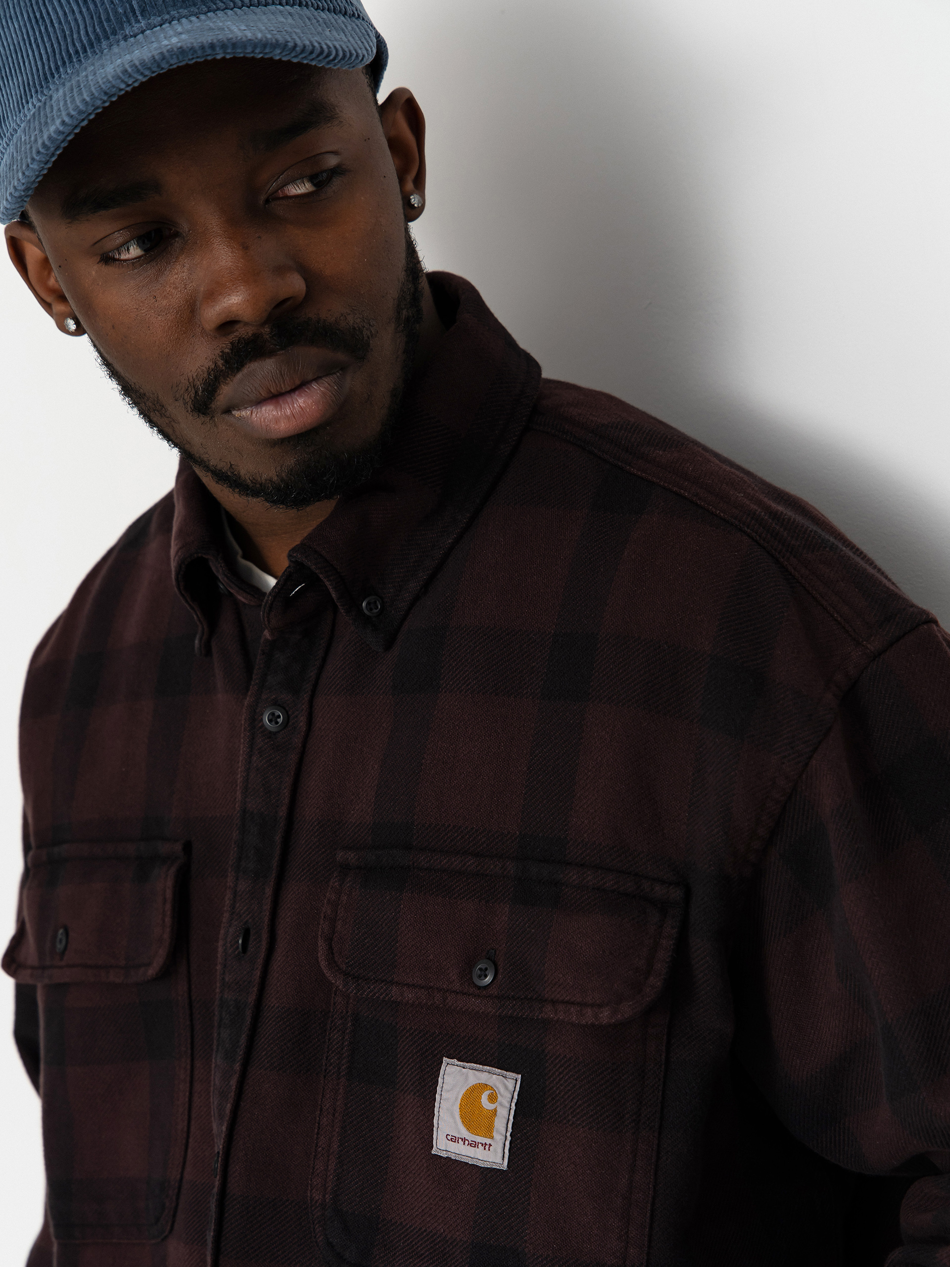Риза Carhartt WIP Edmands (edmands check/natural/palisander)