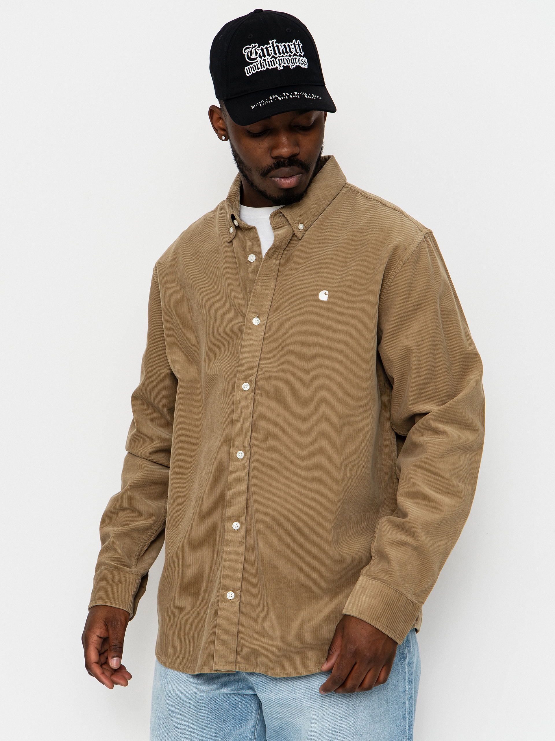 Риза Carhartt WIP Madison Fine Cord (iroko/wax)