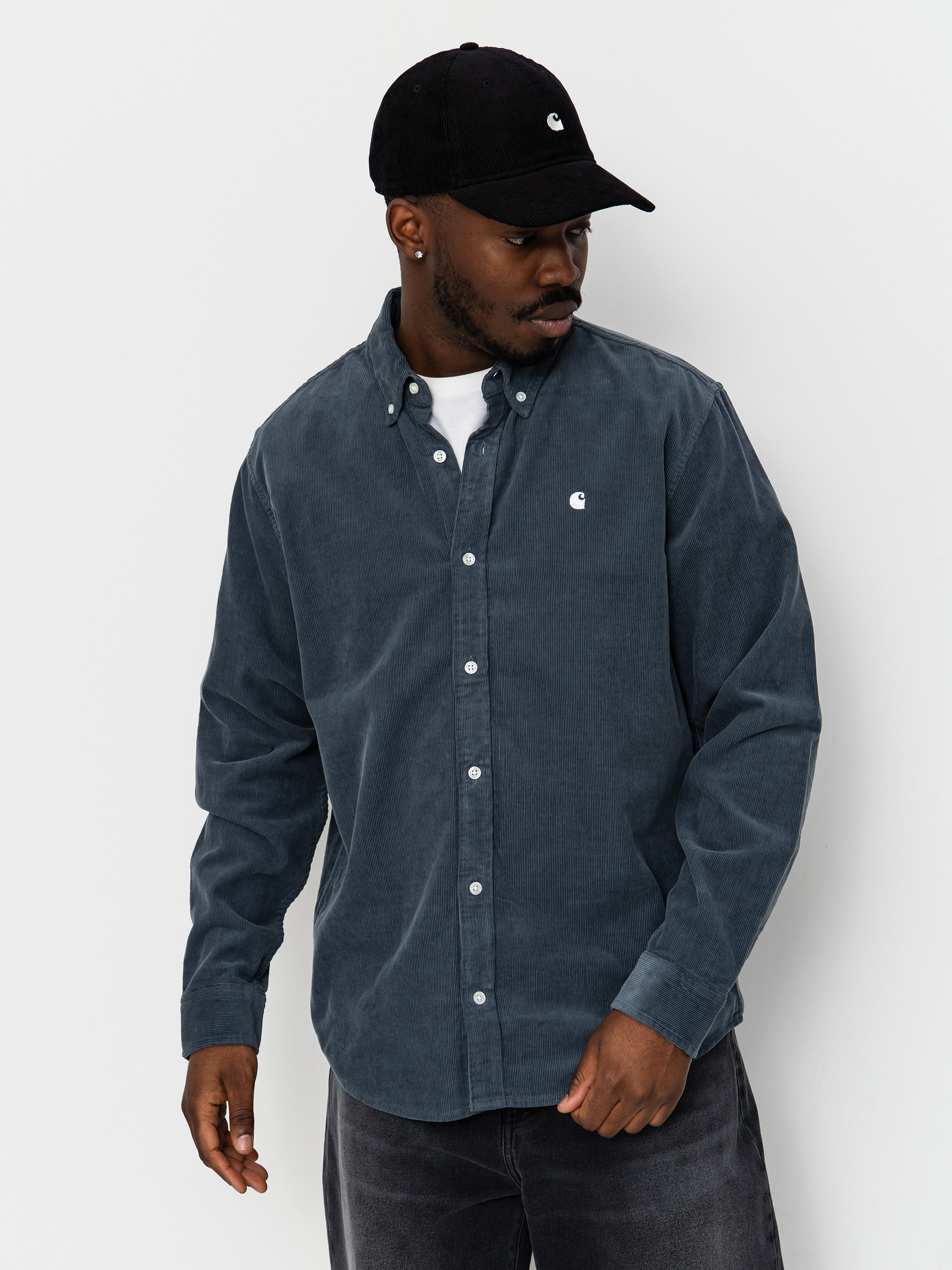 u0420u0438u0437u0430 Carhartt WIP Madison Fine Cord (cozy blue/wax)