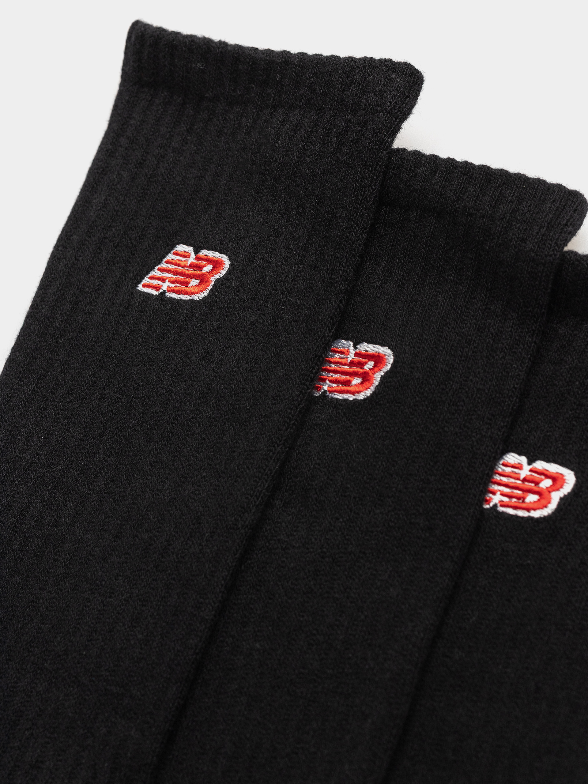 Чорапи New Balance Red Patch Logo Crew 3pk (black)