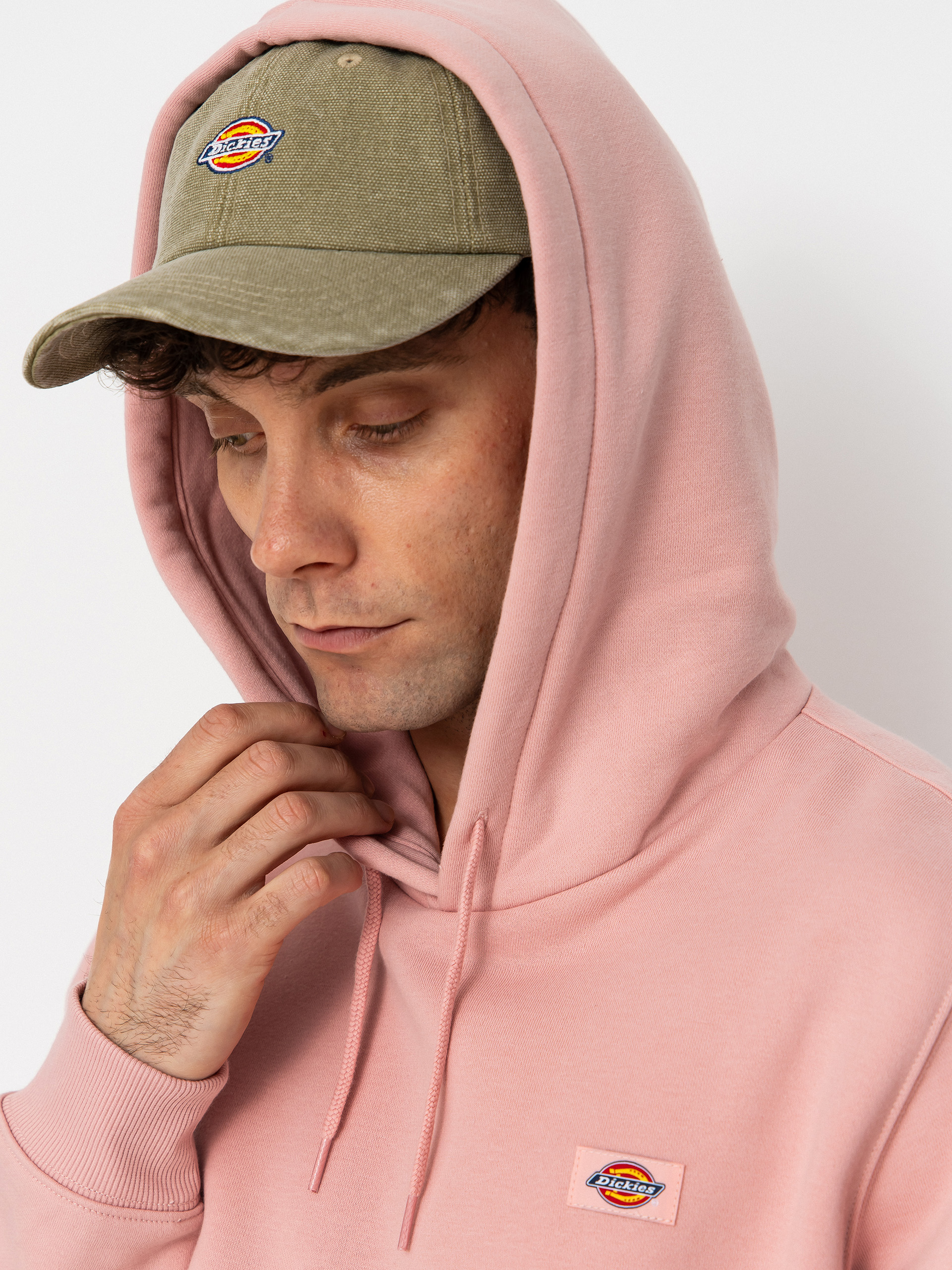 Суитшърт с качулка Dickies Oakport HD (bridal rose)