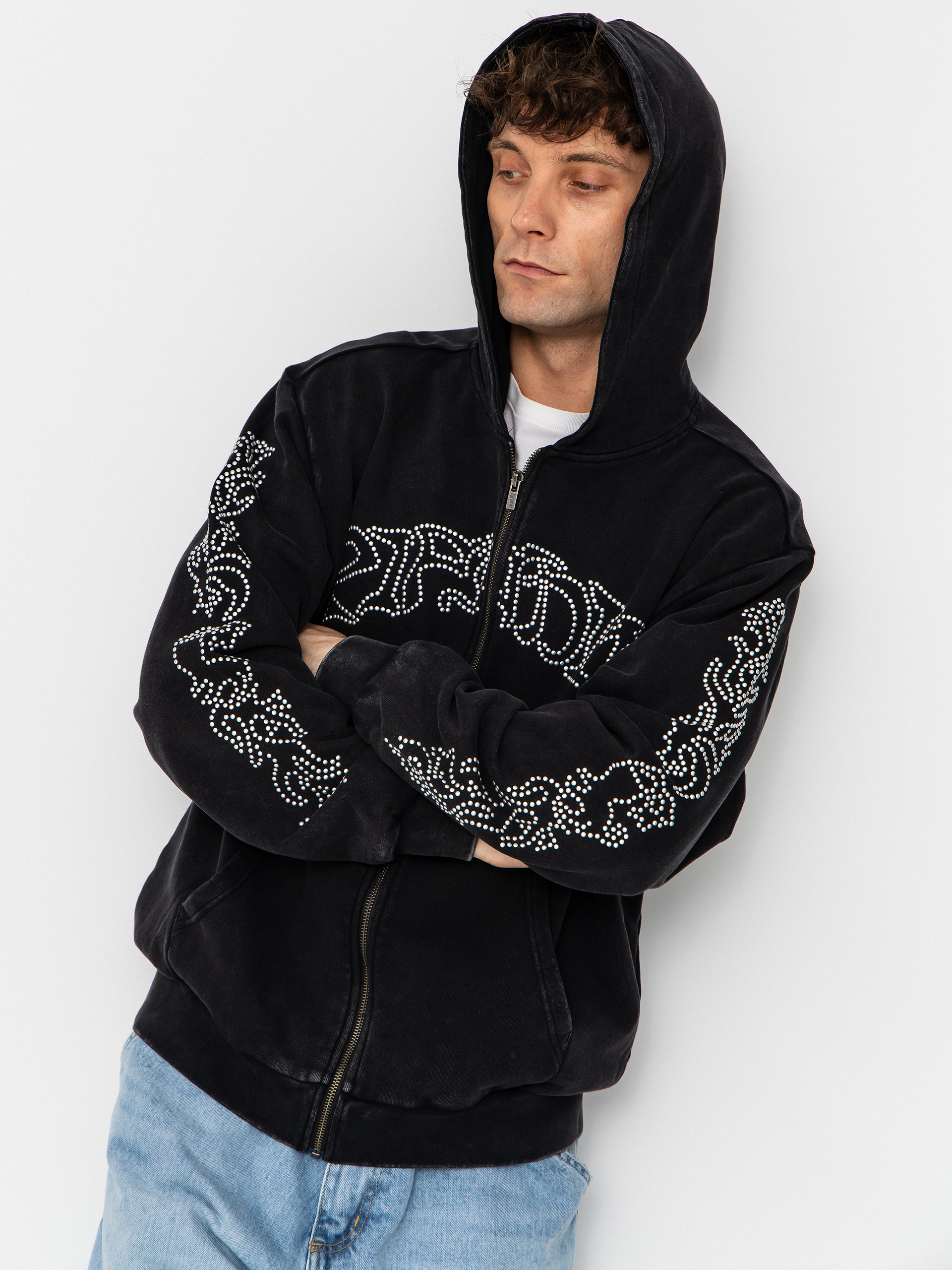 Суитшърт с качулка RipNDip Pretty Flacko Zip HD (black/charcoal)