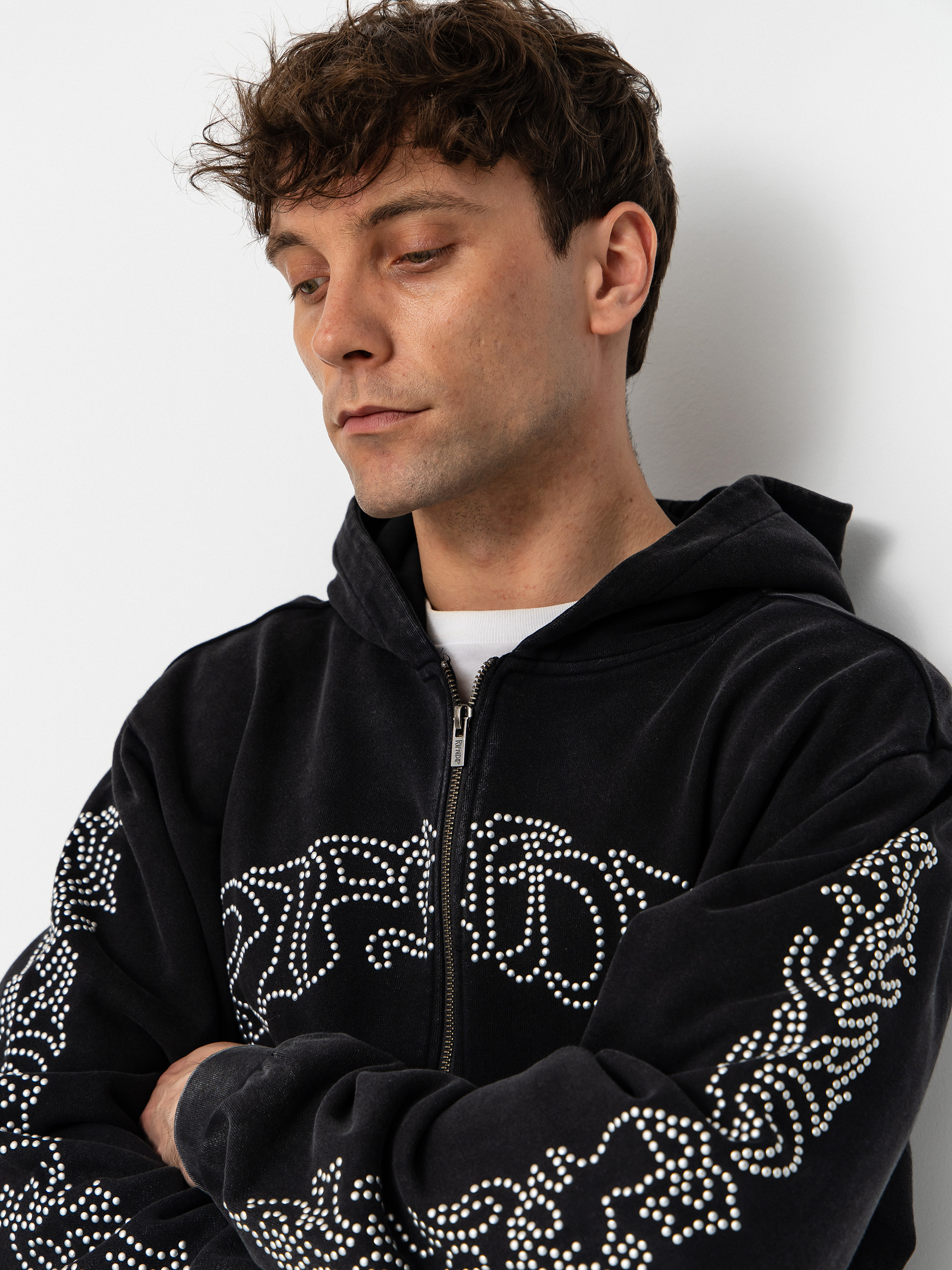 Суитшърт с качулка RipNDip Pretty Flacko Zip HD (black/charcoal)
