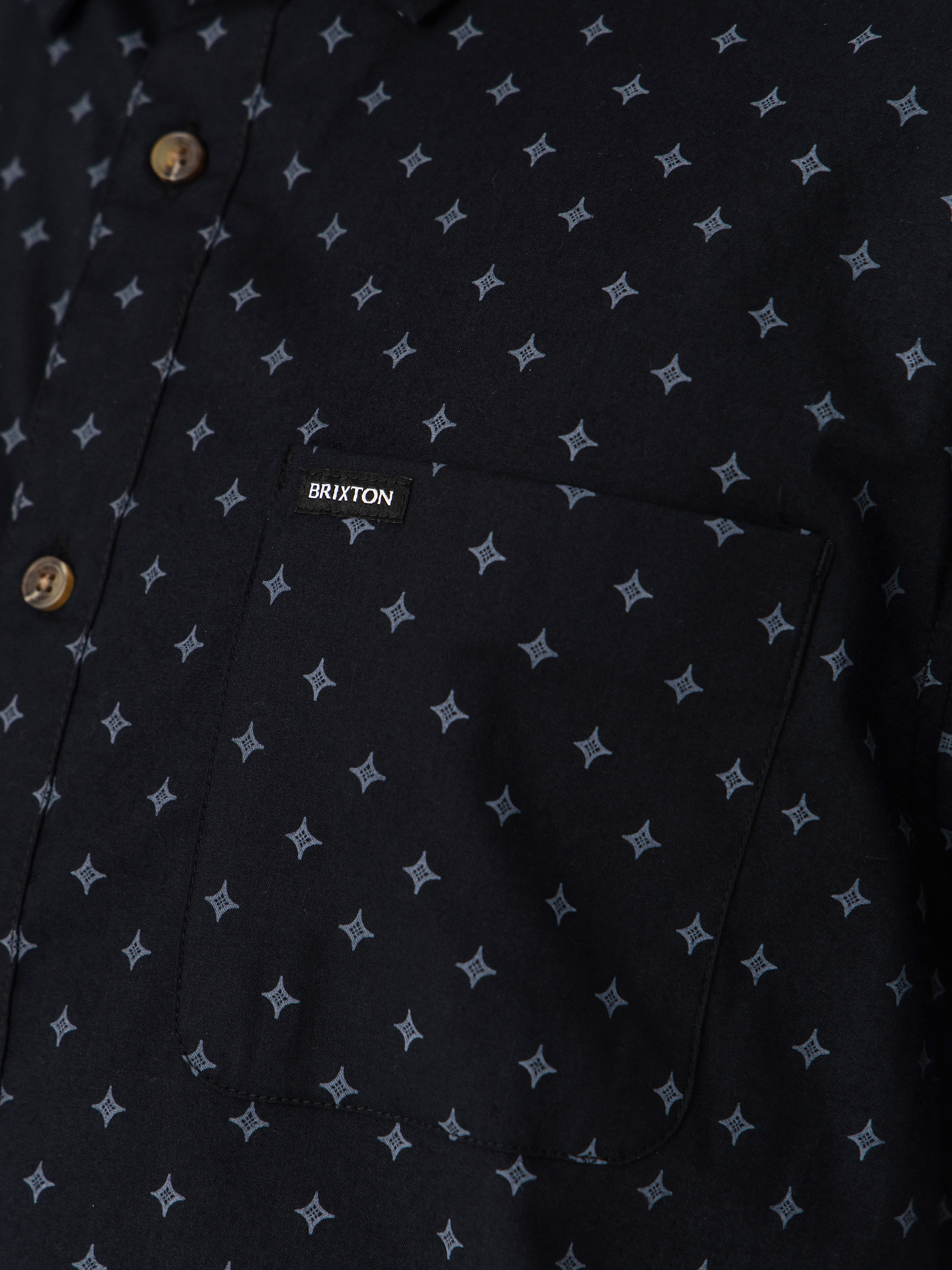 Риза Brixton Charter Print (future grey diamond tile)
