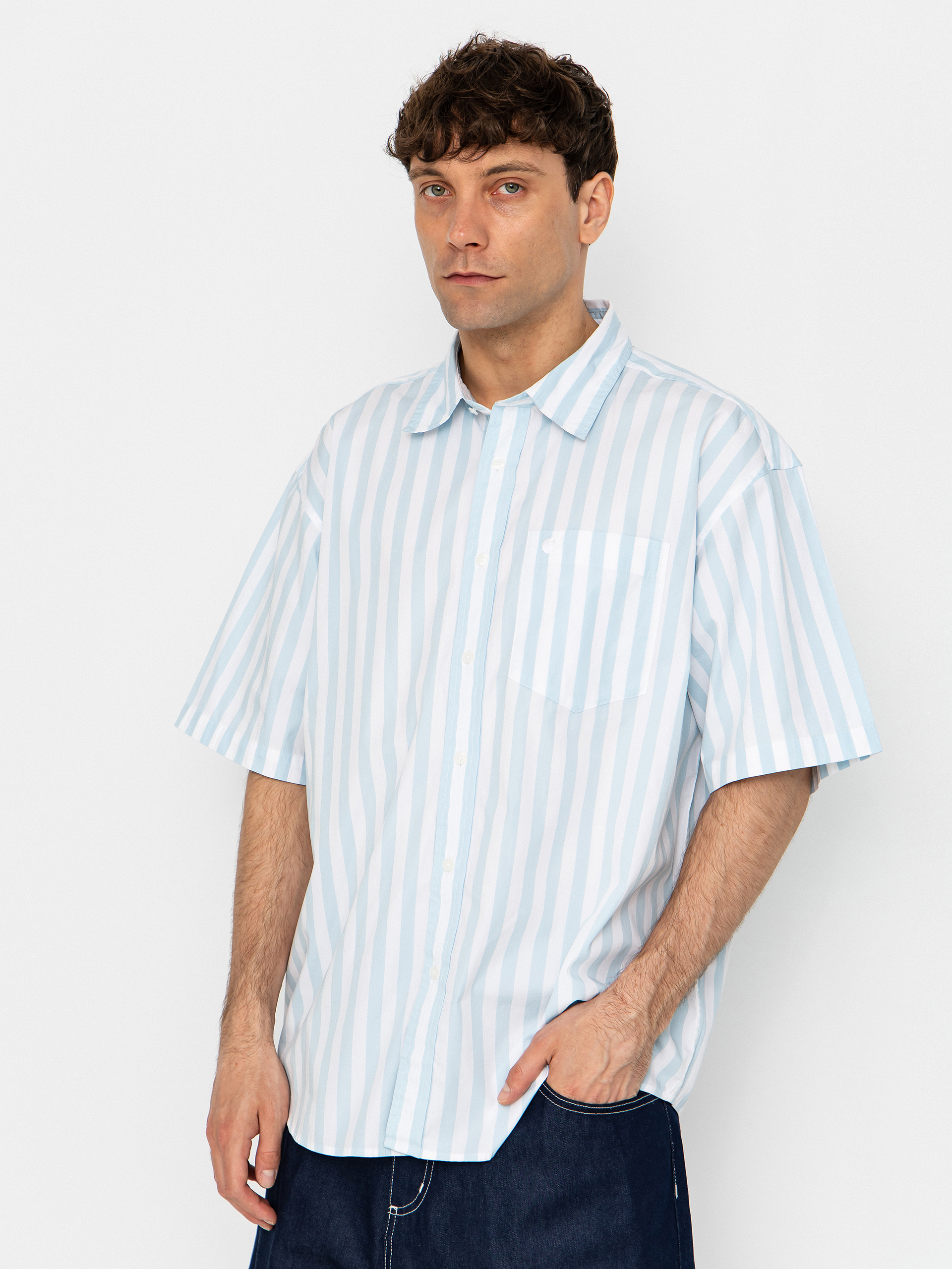 Риза Carhartt WIP Royce (royce stripe/icaria/white)