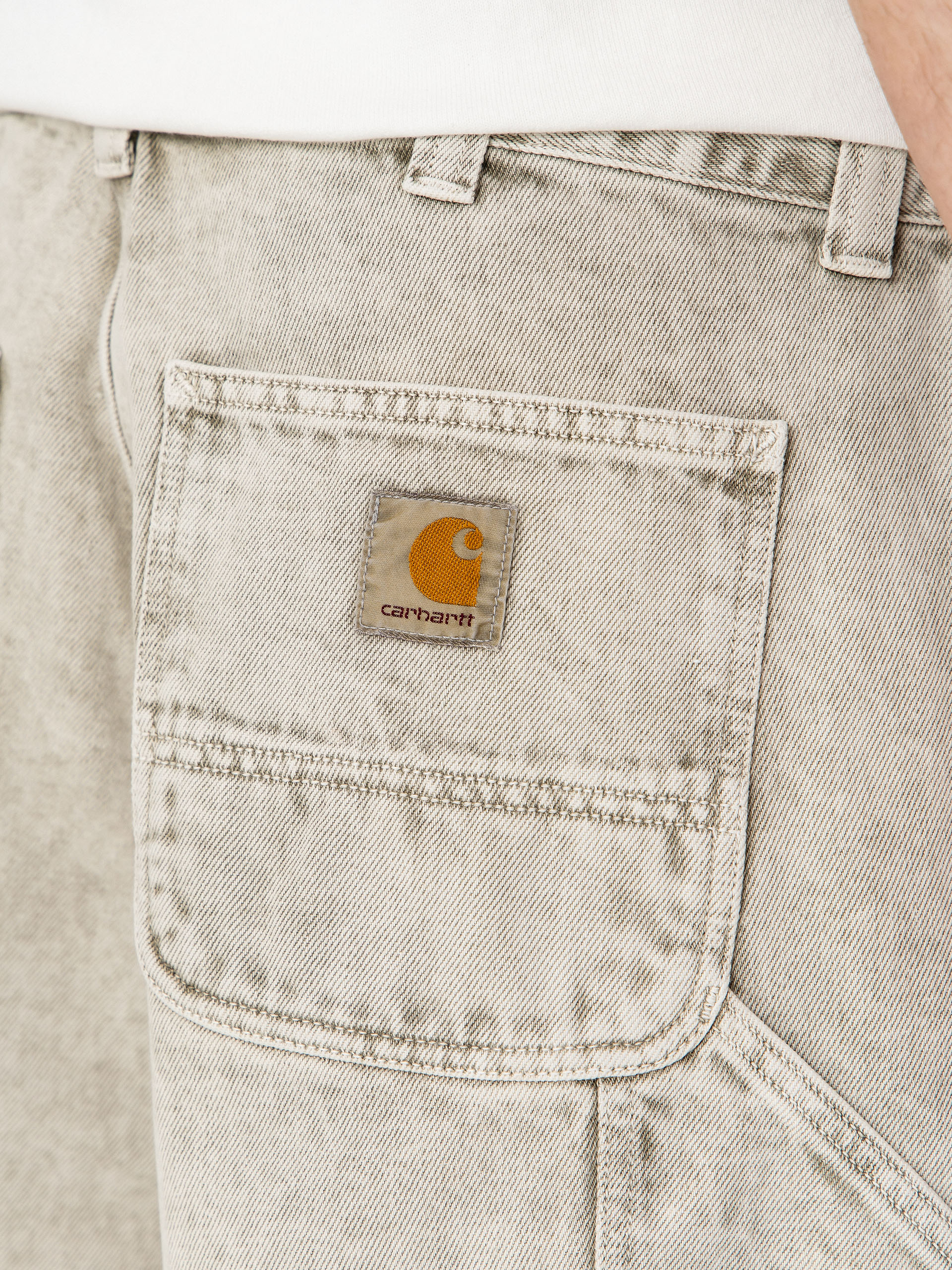 Къси панталони Carhartt WIP OG Single Knee (opuntia chalk wash)