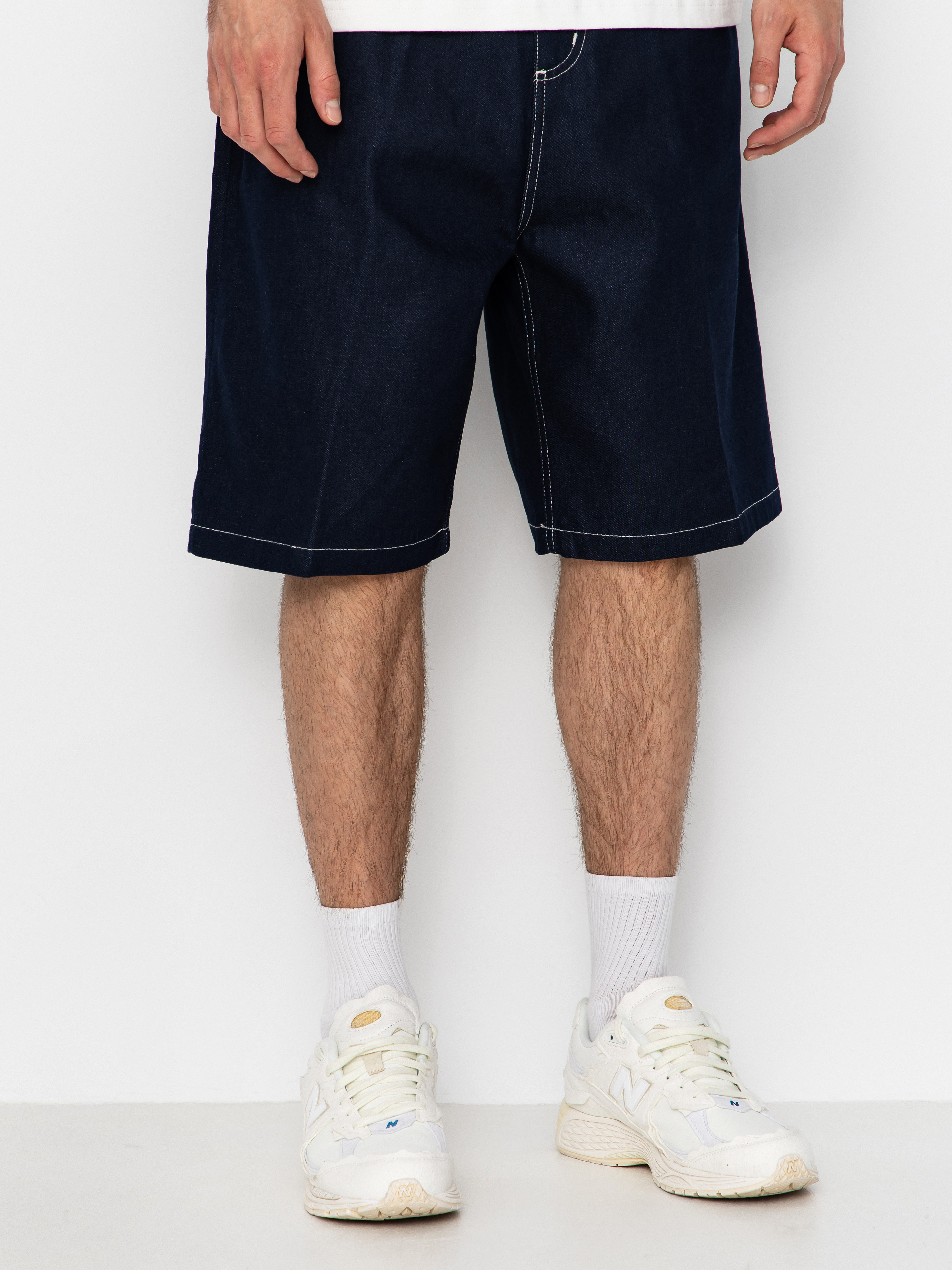 Къси панталони Carhartt WIP Brandon (blue rigrid)