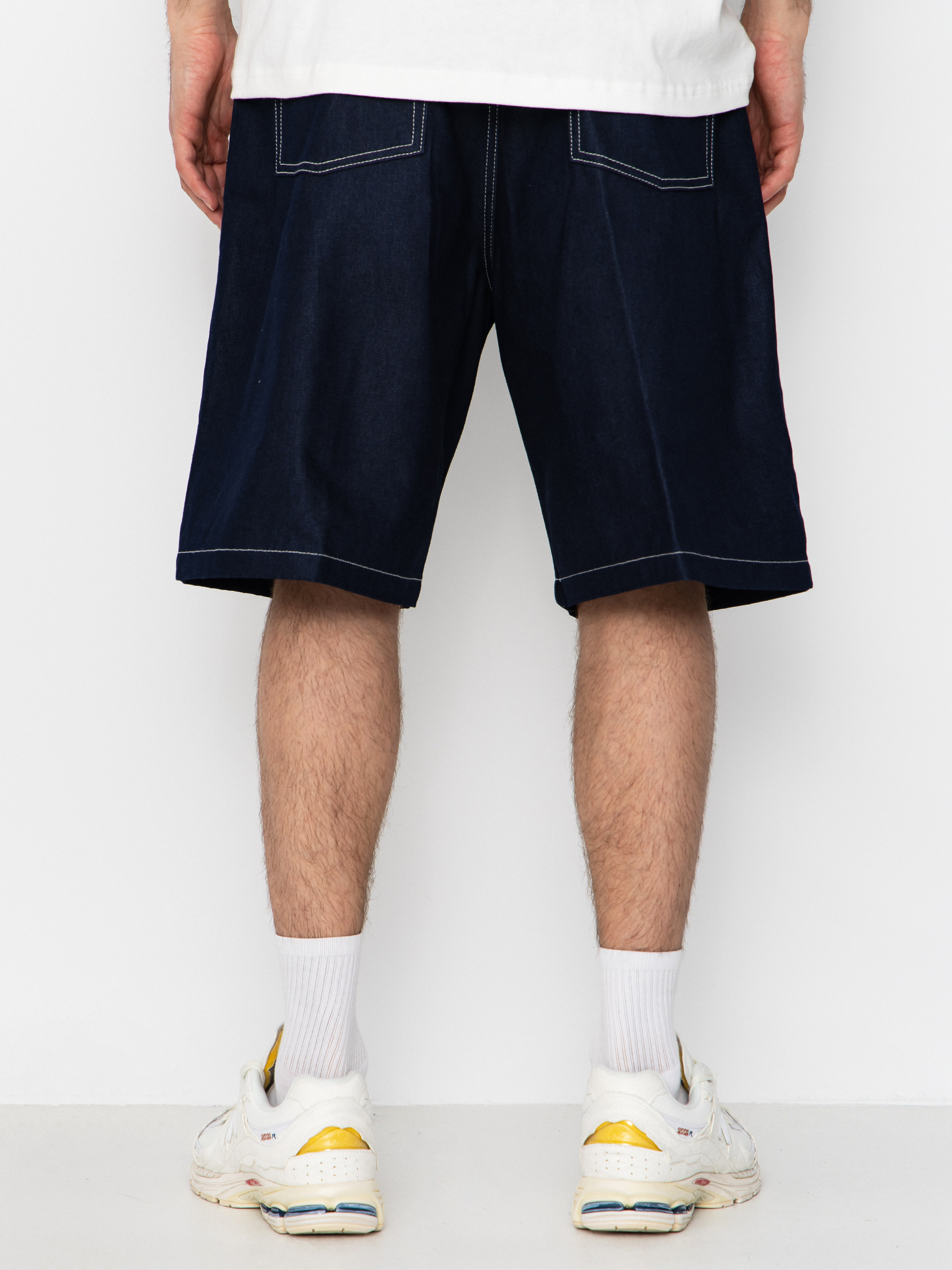 Къси панталони Carhartt WIP Brandon (blue rigrid)