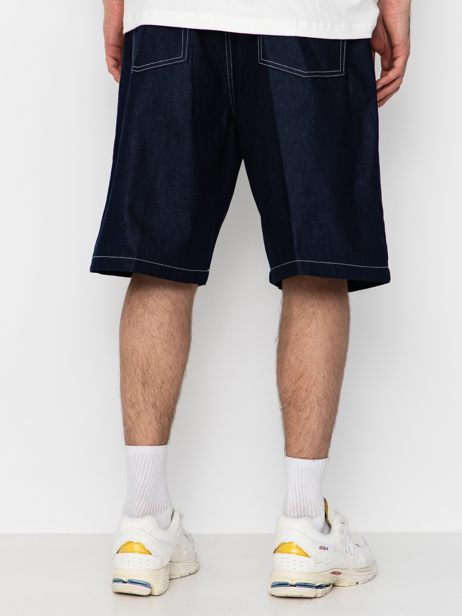 Къси панталони Carhartt WIP Brandon (blue rigrid)