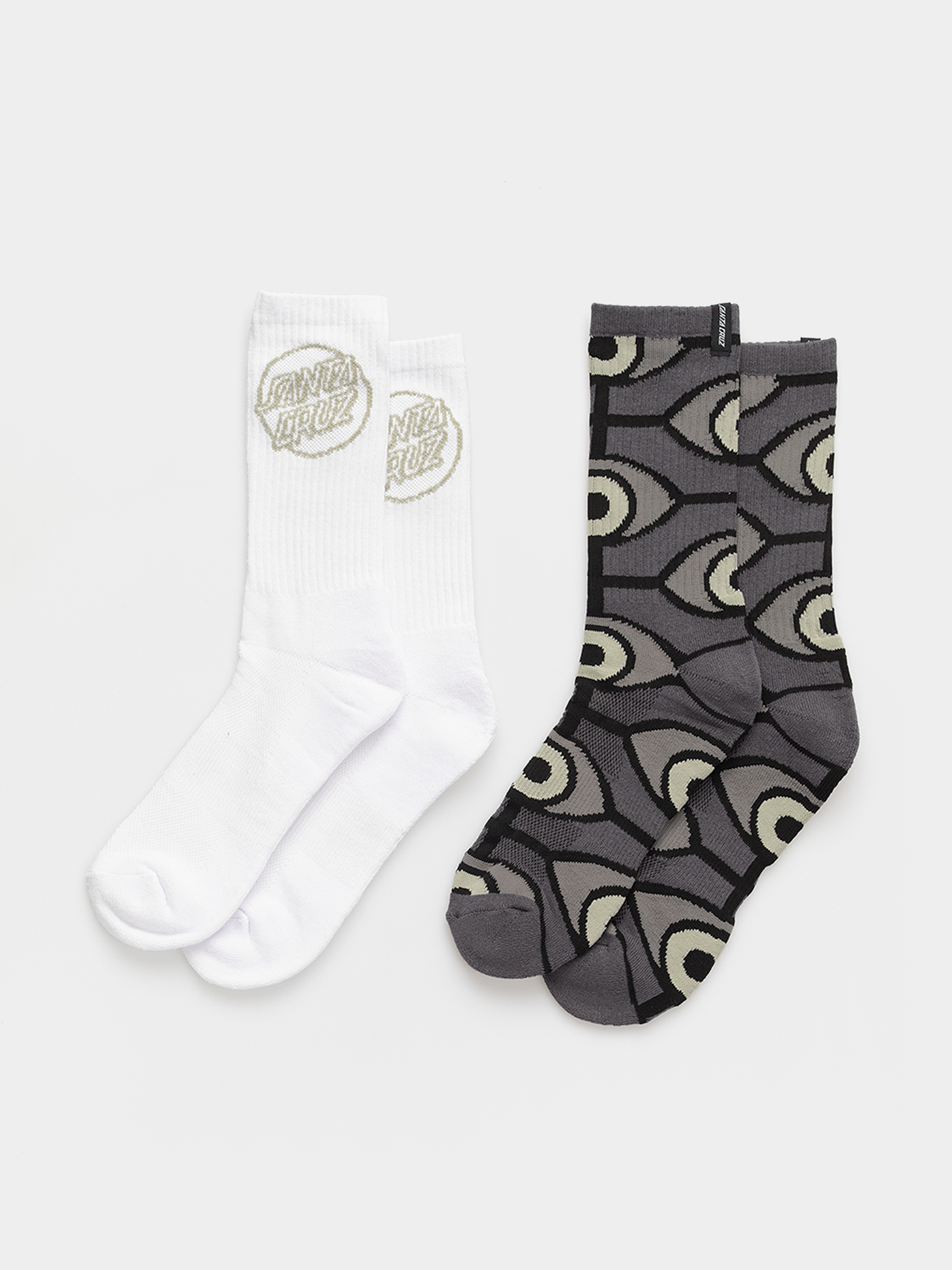 Чорапи Santa Cruz Salba Eyess 2pk (black & white)