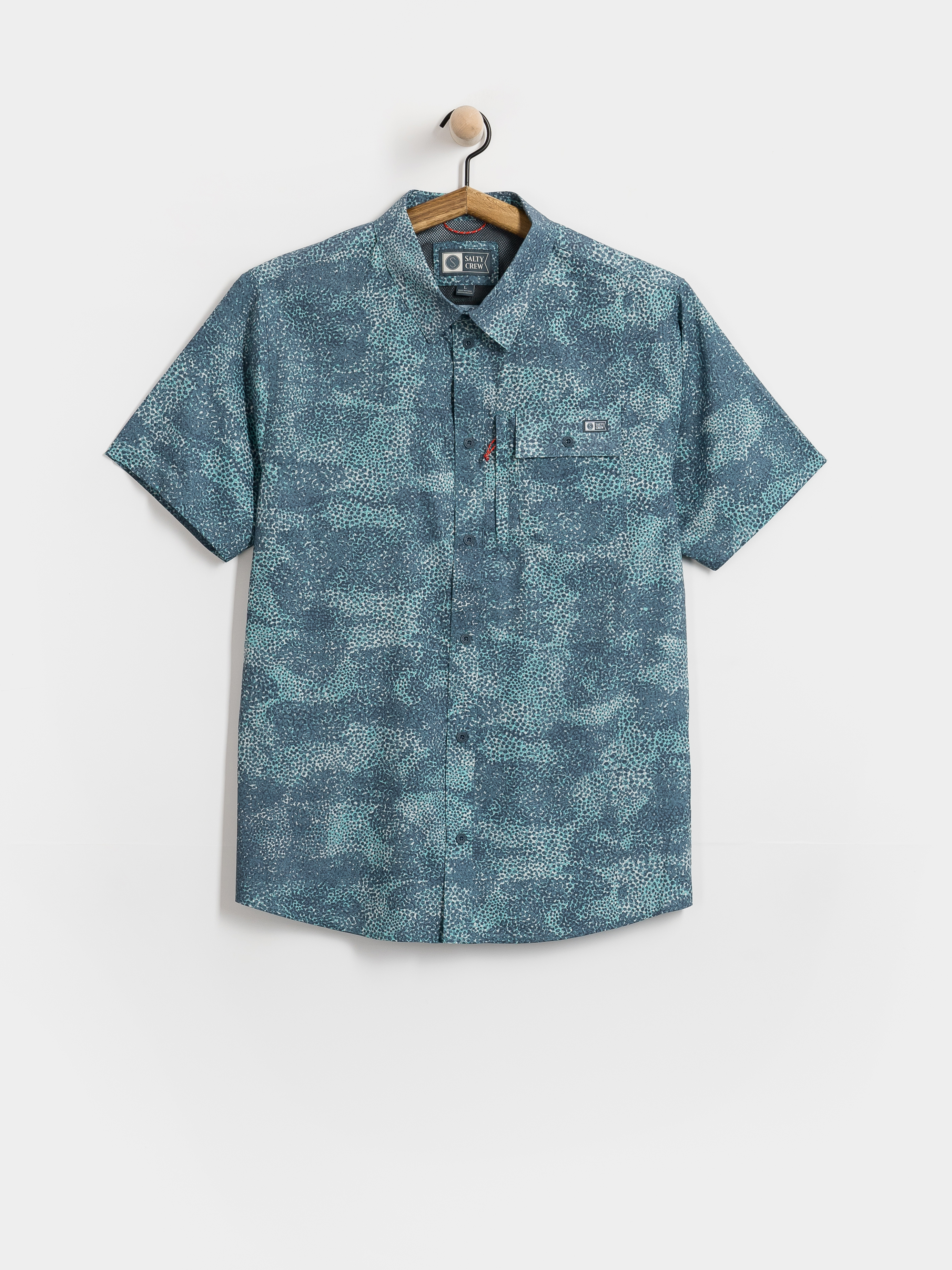 u0420u0438u0437u0430 Salty Crew Flagship Uv Button Up (dark navy)