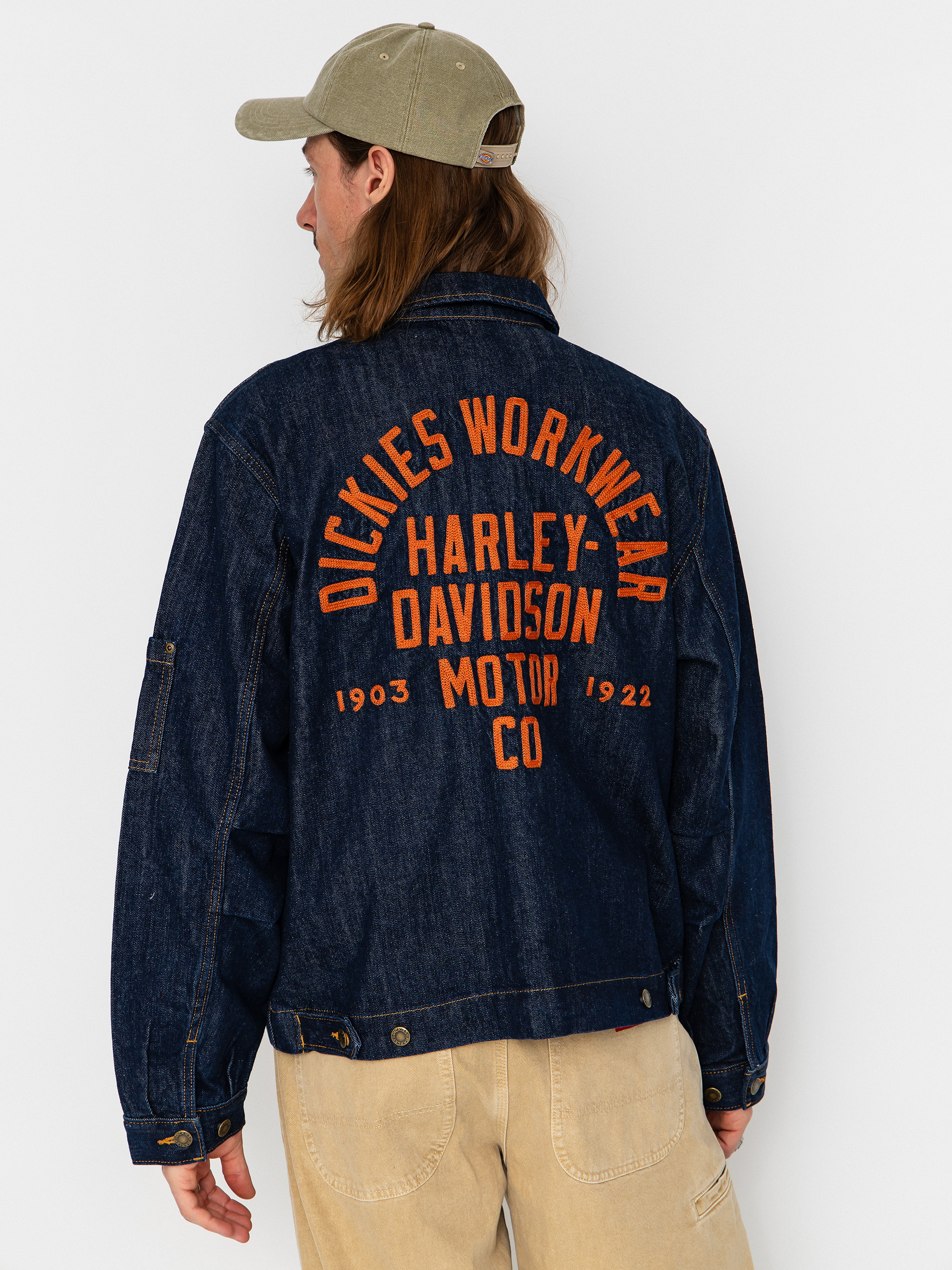 Яке Dickies X Harley Davidson Boxy Denim (rinsed indigo blue)