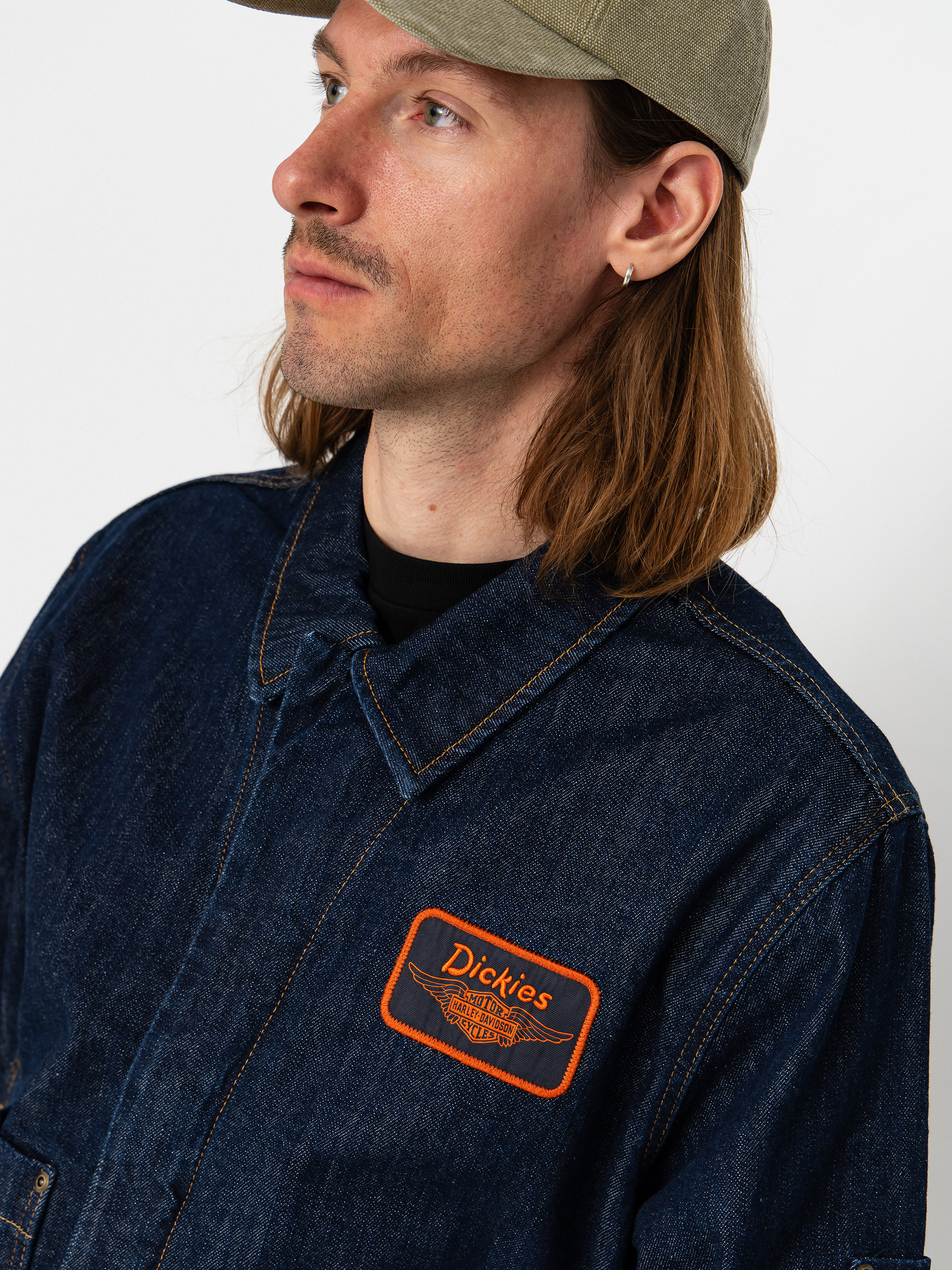 Яке Dickies X Harley Davidson Boxy Denim (rinsed indigo blue)