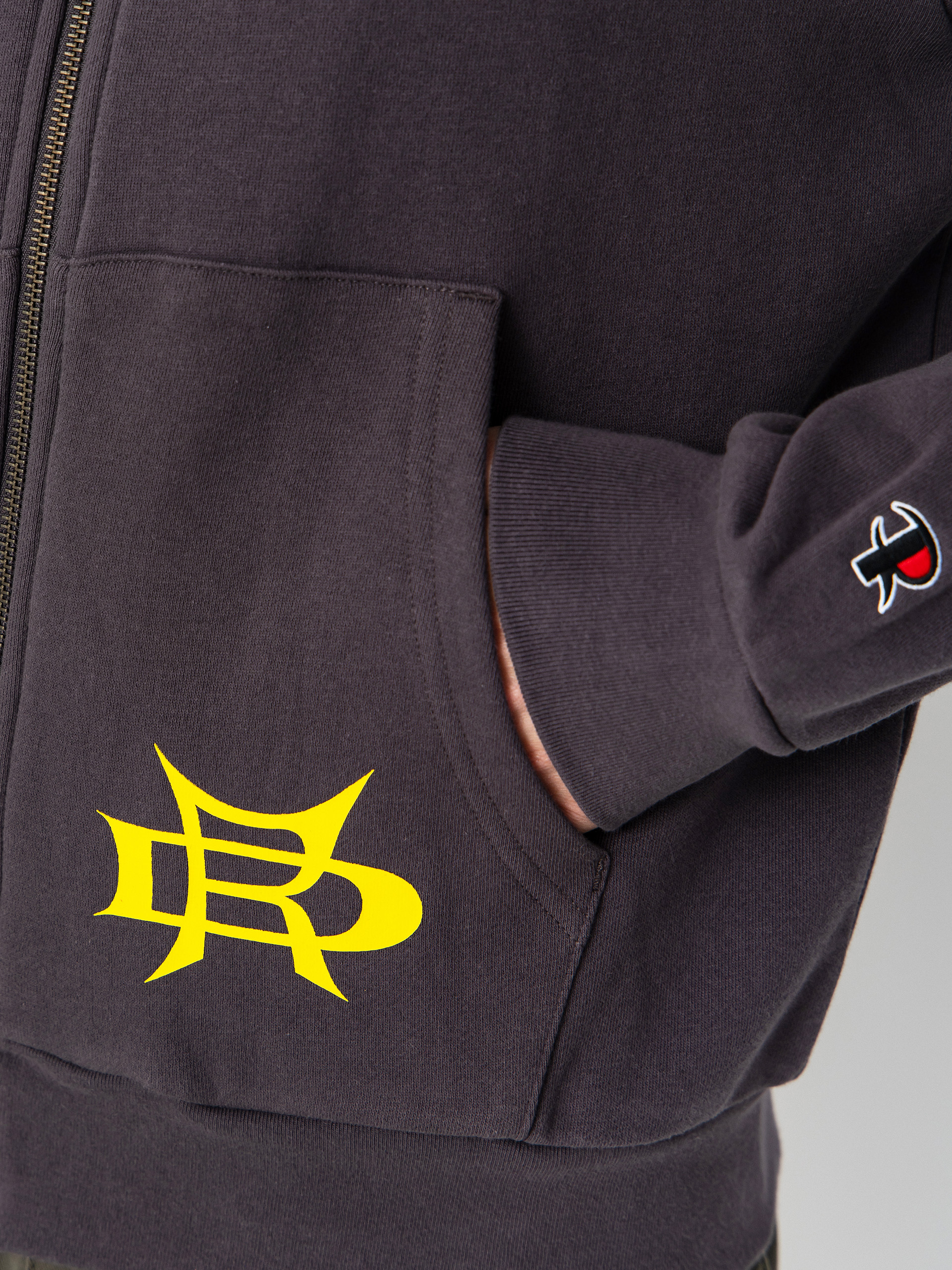 Суитшърт с качулка RipNDip Allure Zip HD (black)
