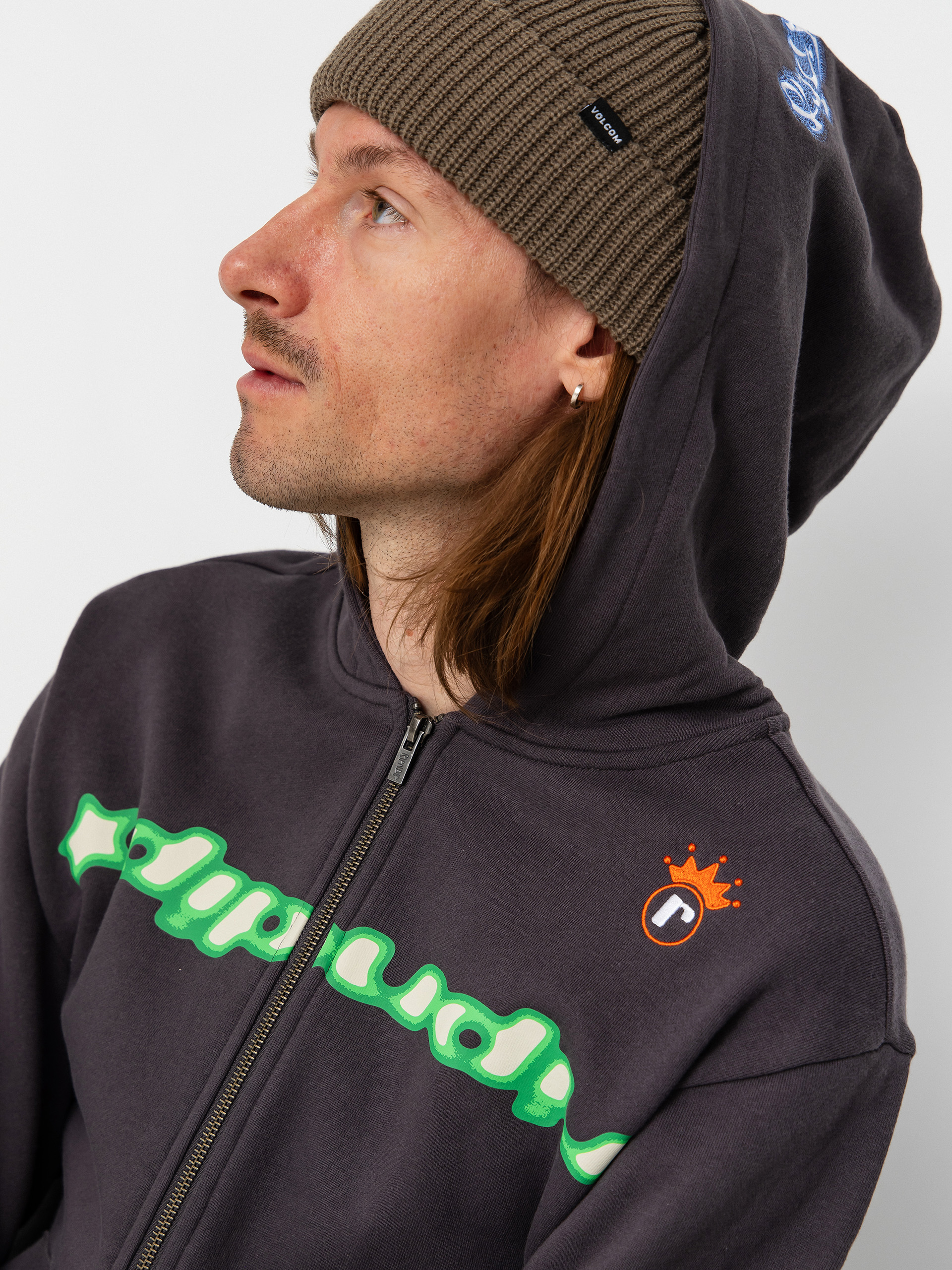 Суитшърт с качулка RipNDip Allure Zip HD (black)