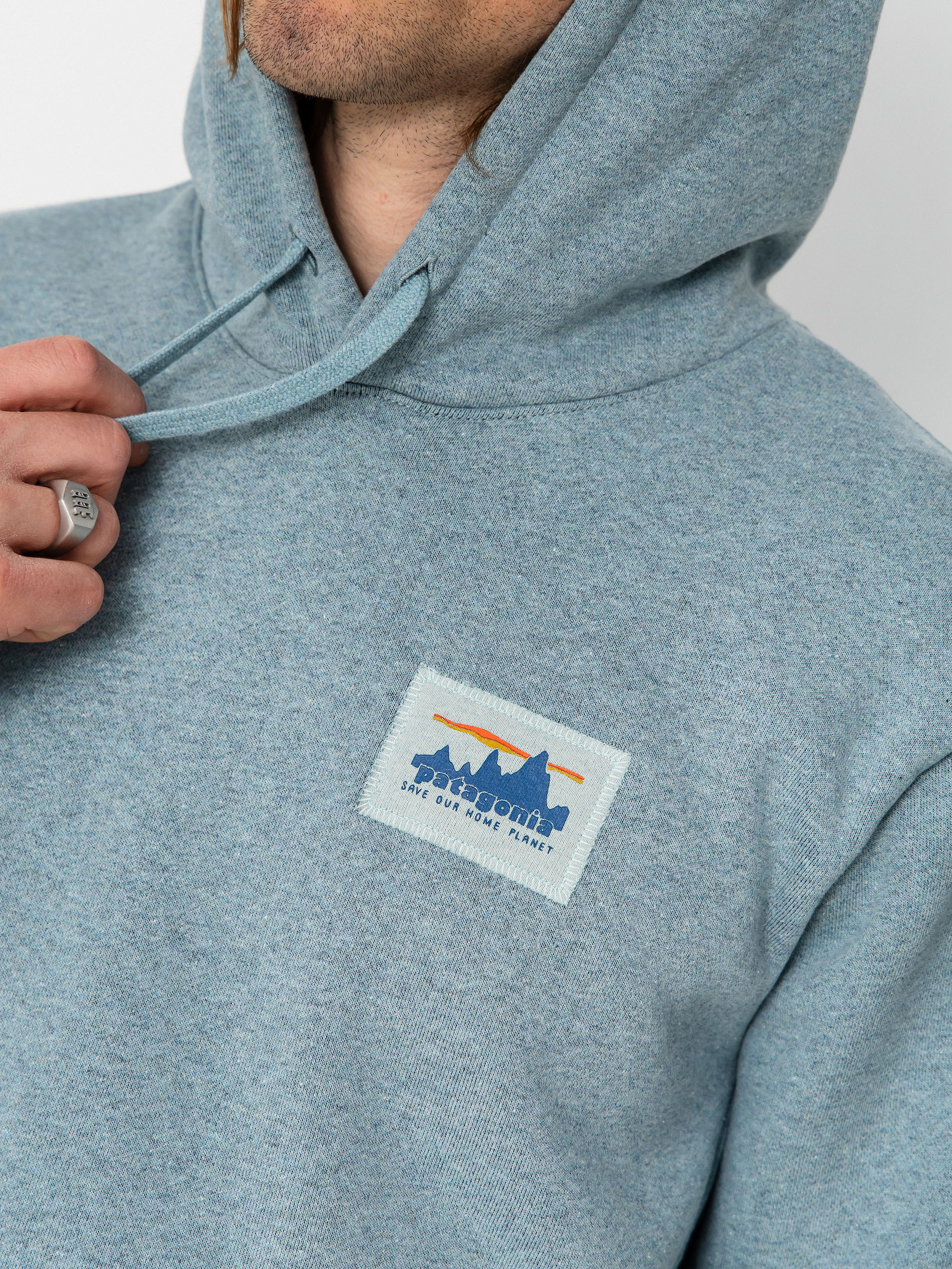 Суитшърт с качулка Patagonia 73 Skyline Uprisal HD (blue sage)