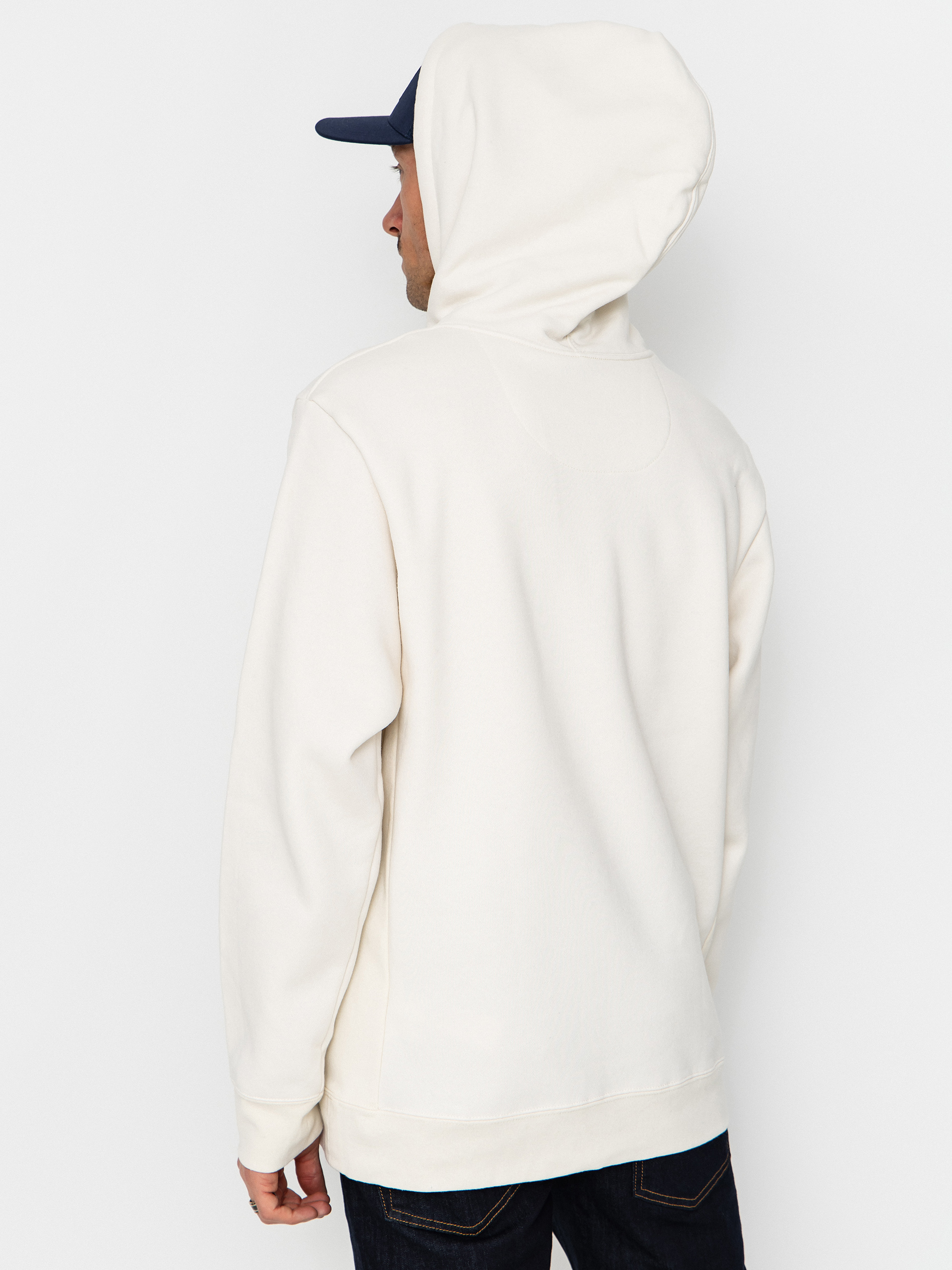 Суитшърт с качулка Patagonia 95 Oval Logo Uprisal HD (birch white)