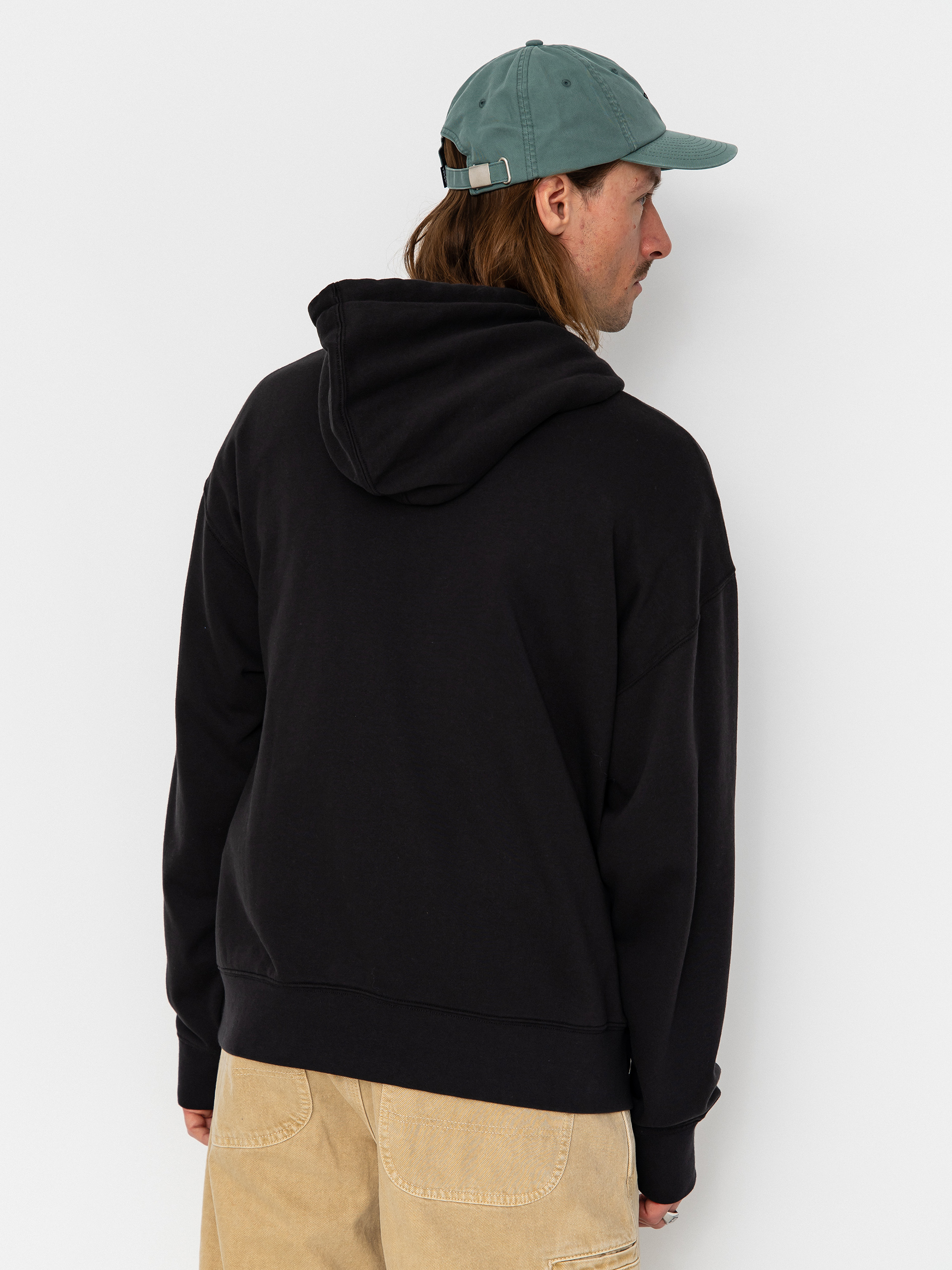 Суитшърт Vans Stretch Logo Full Zip (black/white)