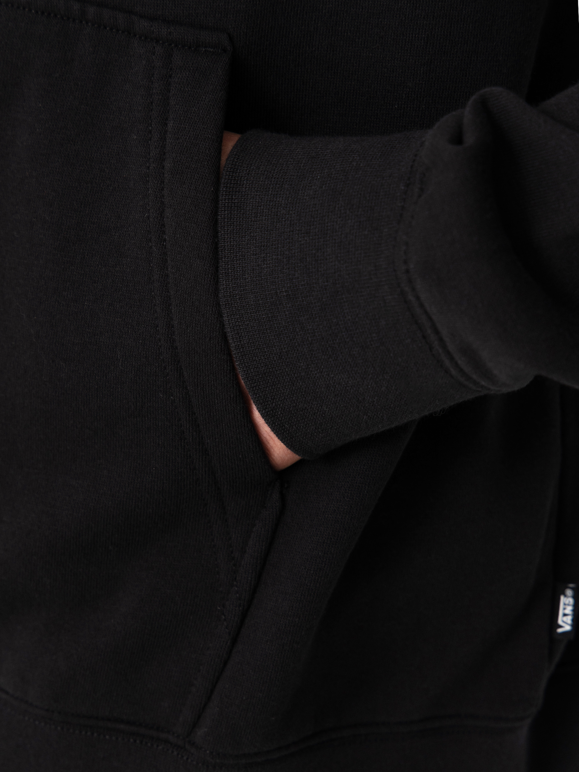 Суитшърт Vans Stretch Logo Full Zip (black/white)