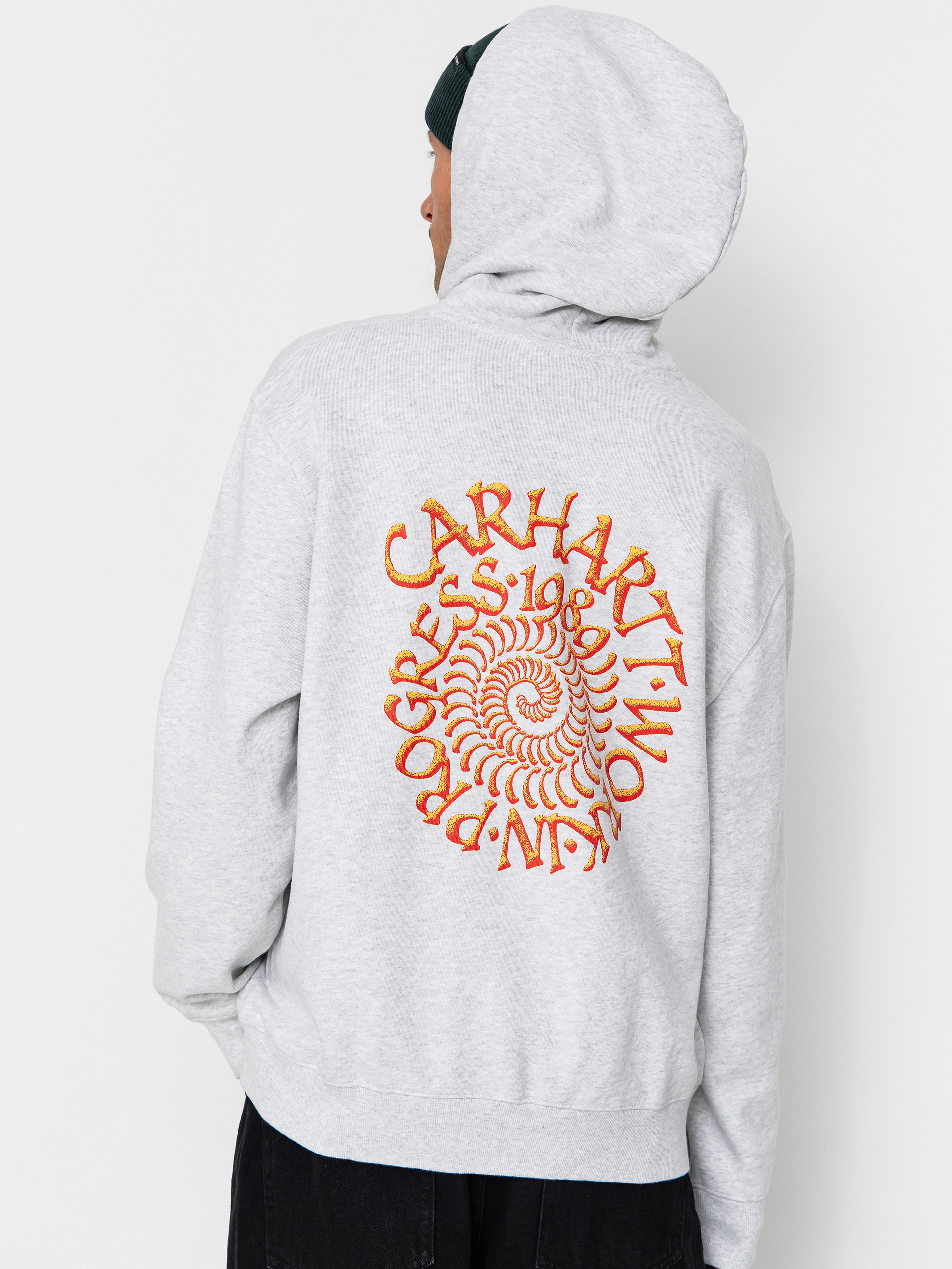 Суитшърт с качулка Carhartt WIP Spiral HD (ash heather)
