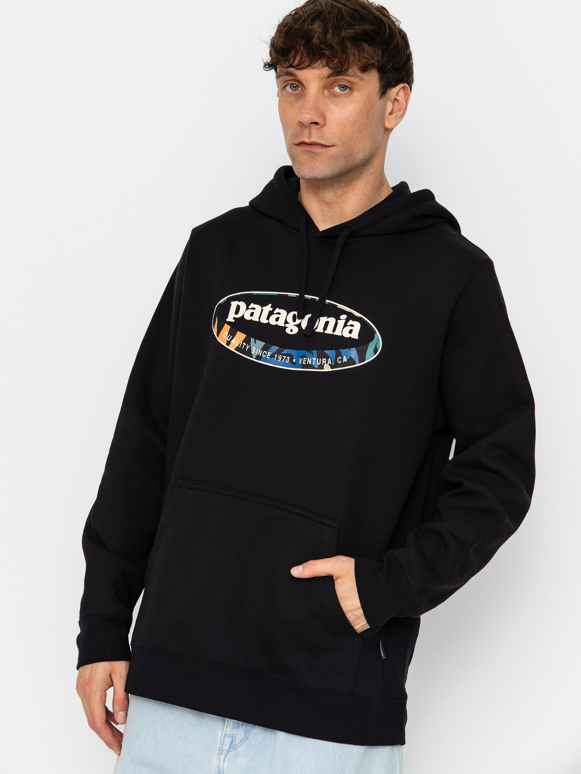 Суитшърт с качулка Patagonia 95 Oval Logo Uprisal HD
