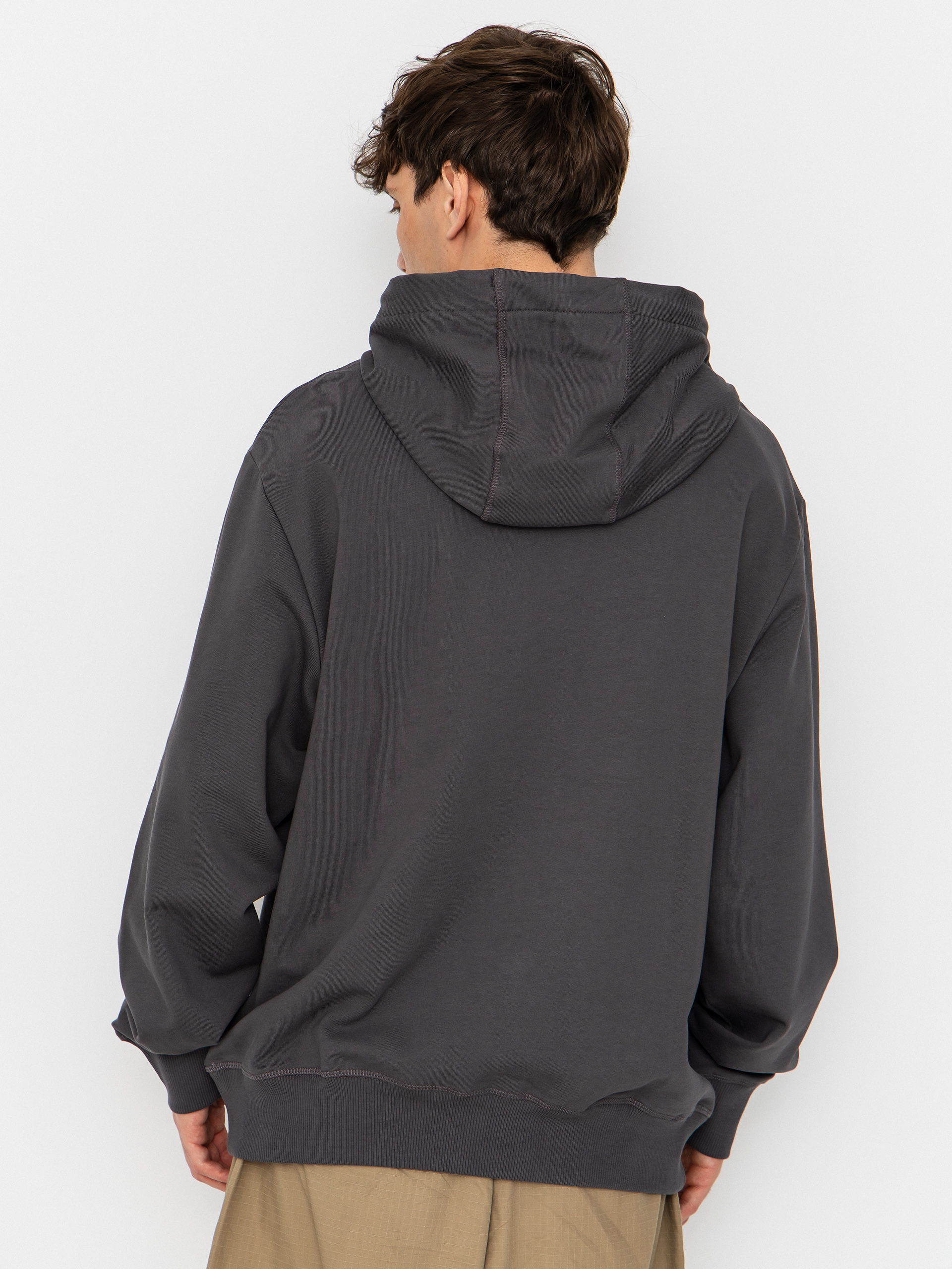 Суитшърт с качулка The North Face Essential Light Relaxed HD (anthracite grey)