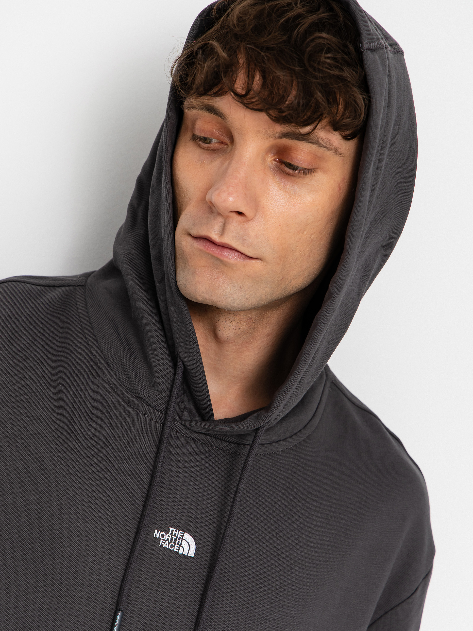 Суитшърт с качулка The North Face Essential Light Relaxed HD (anthracite grey)