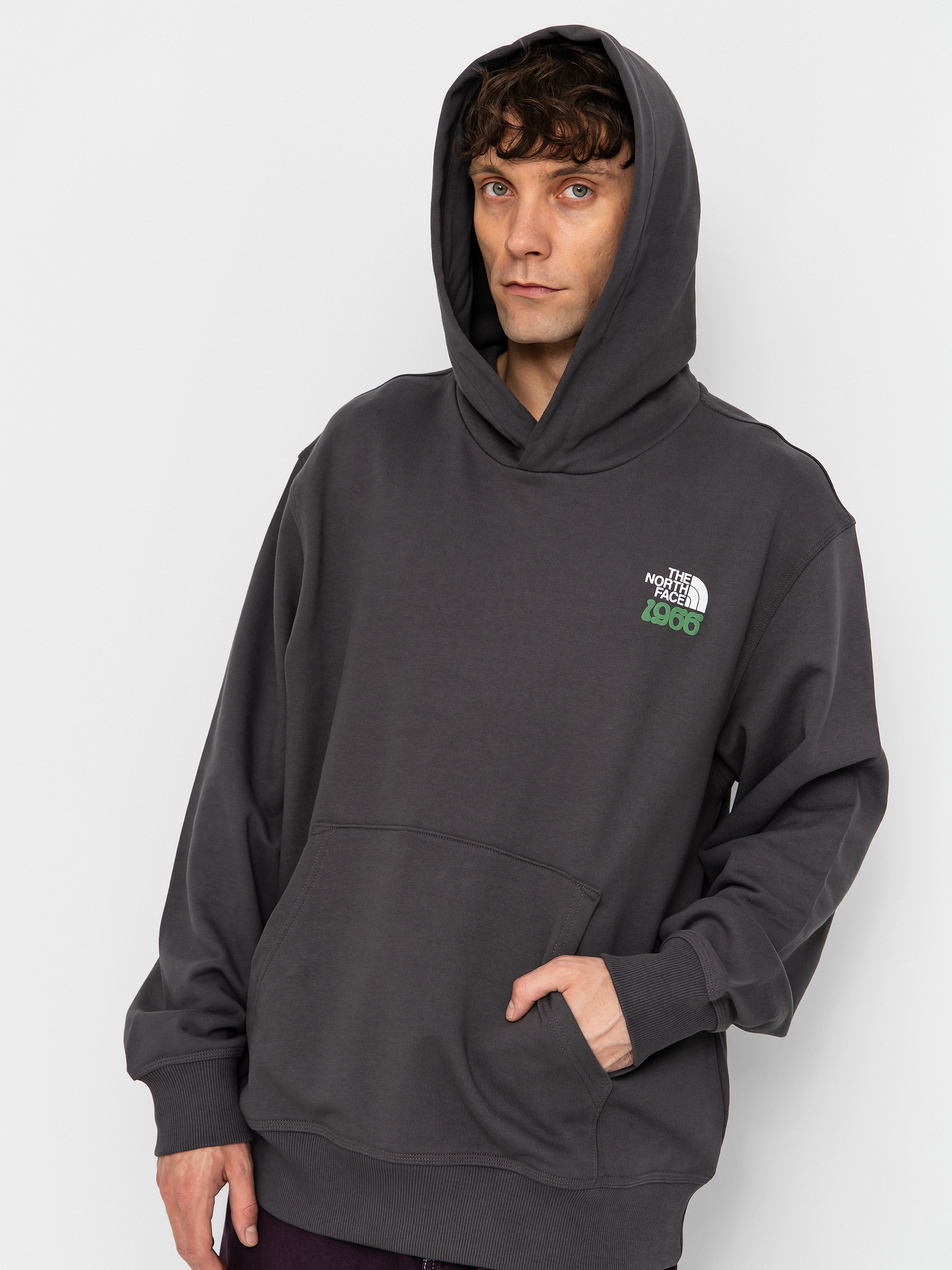 Суитшърт с качулка The North Face Motion Relaxed HD (anthracite grey)