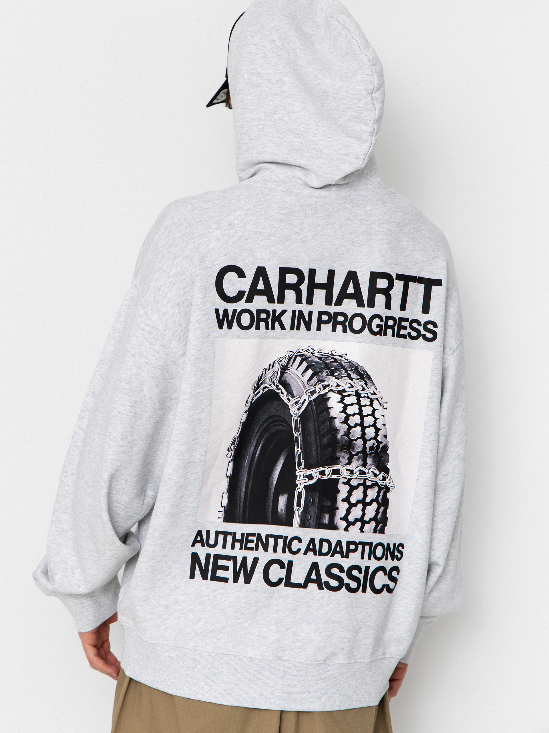 Суитшърт с качулка Carhartt WIP Sean Hamilton HD (ash heather)