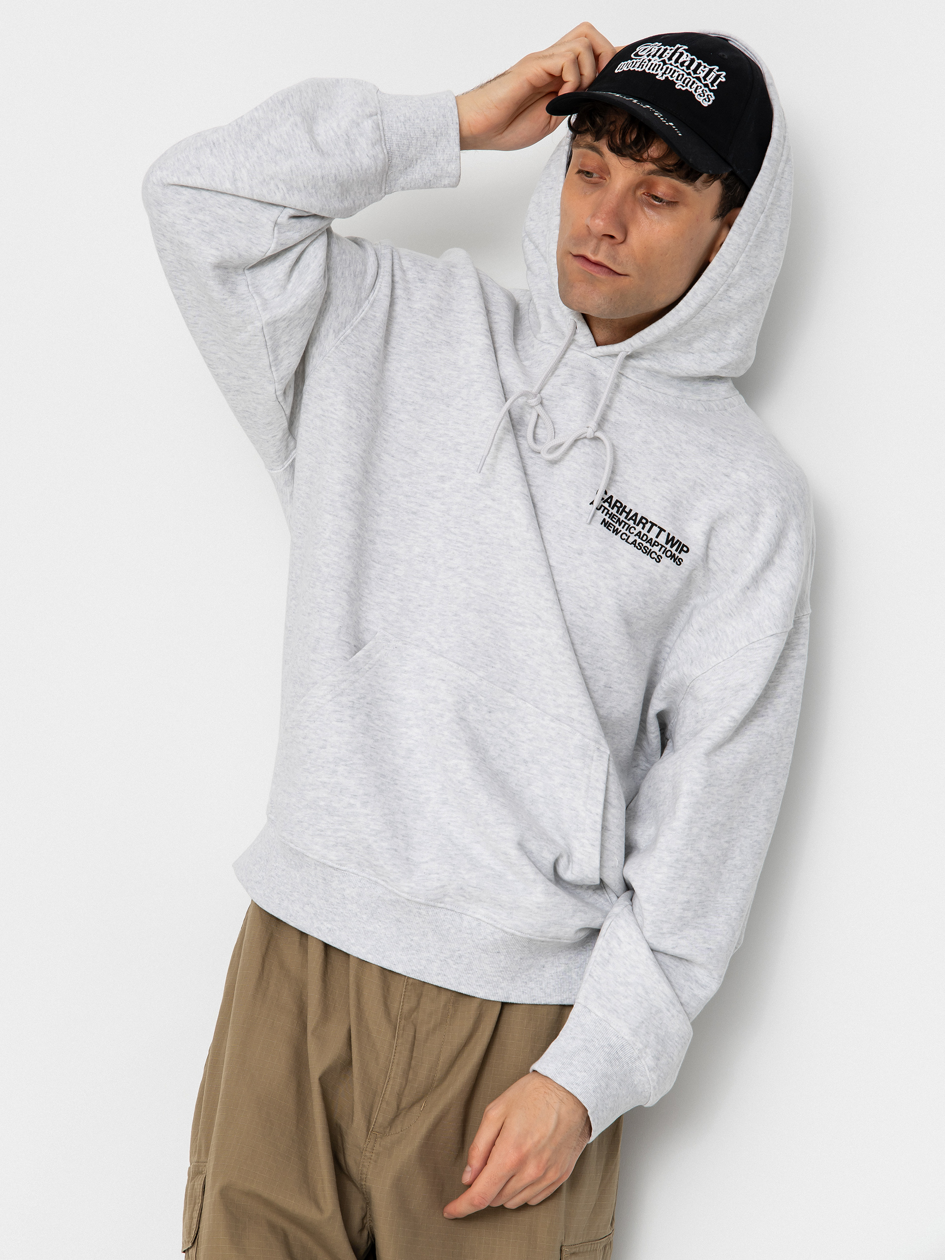 Суитшърт с качулка Carhartt WIP Sean Hamilton HD (ash heather)