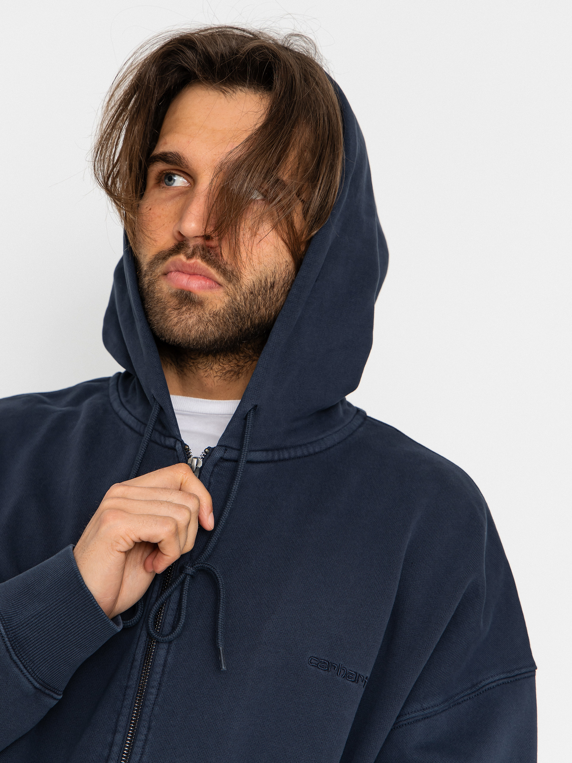 Суитшърт с качулка Carhartt WIP Benton ZHD (carbon)