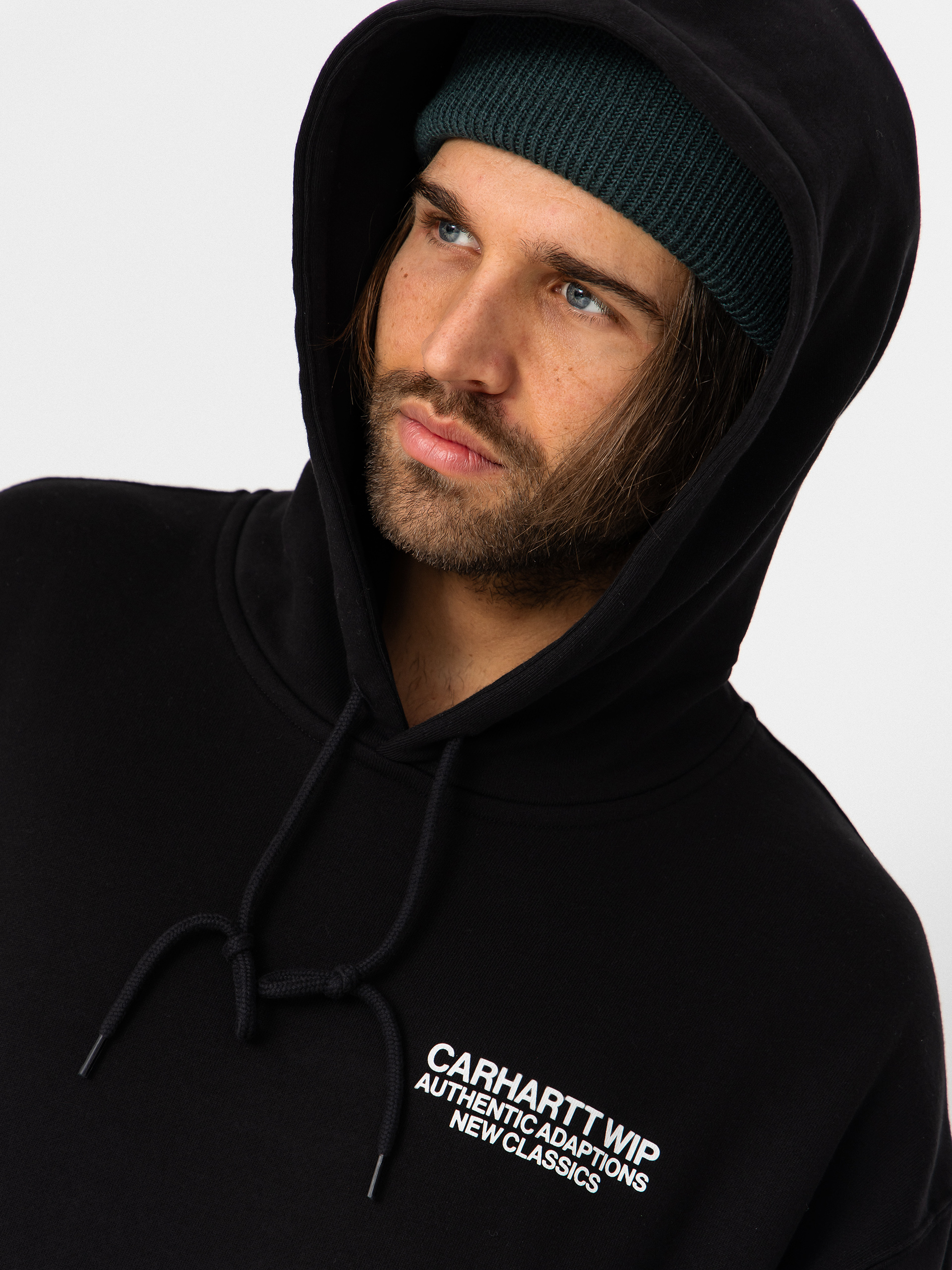 Суитшърт с качулка Carhartt WIP Sean Hamilton HD (black)
