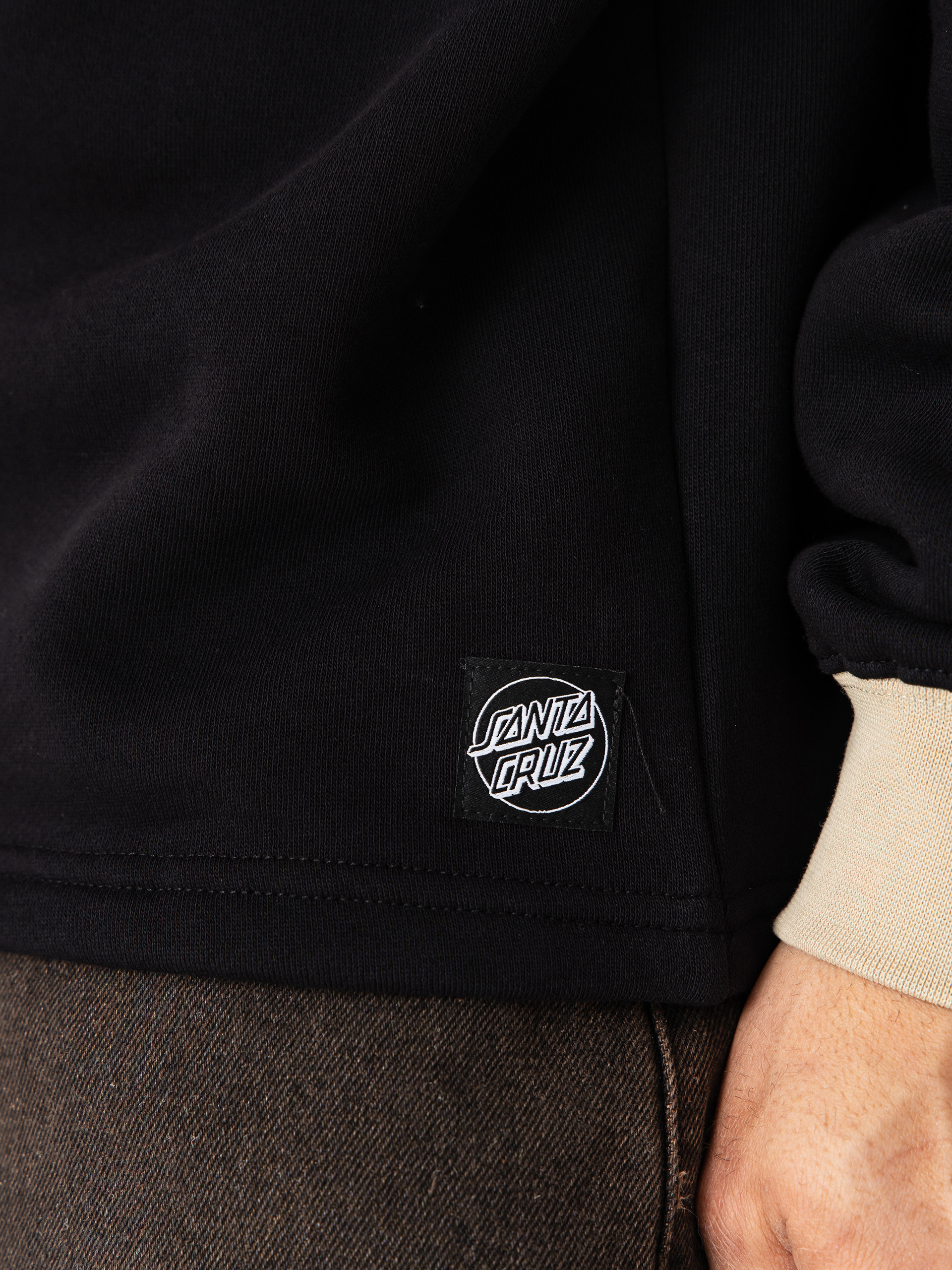 Суитшърт Santa Cruz Out Of Time Strip 1/4 Zip (black)