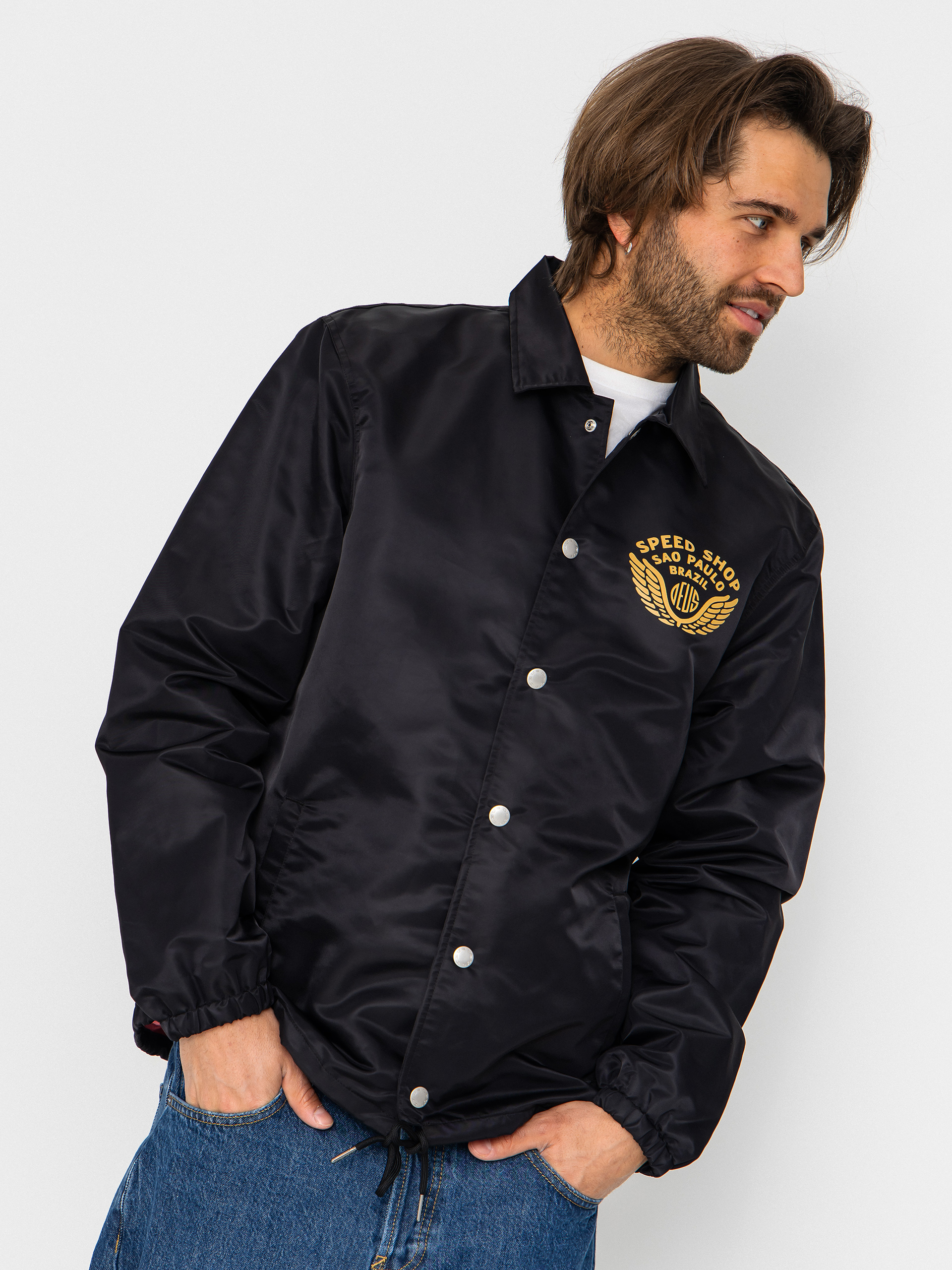 Яке Deus Ex Machina Munificence Nylon Coach (black)