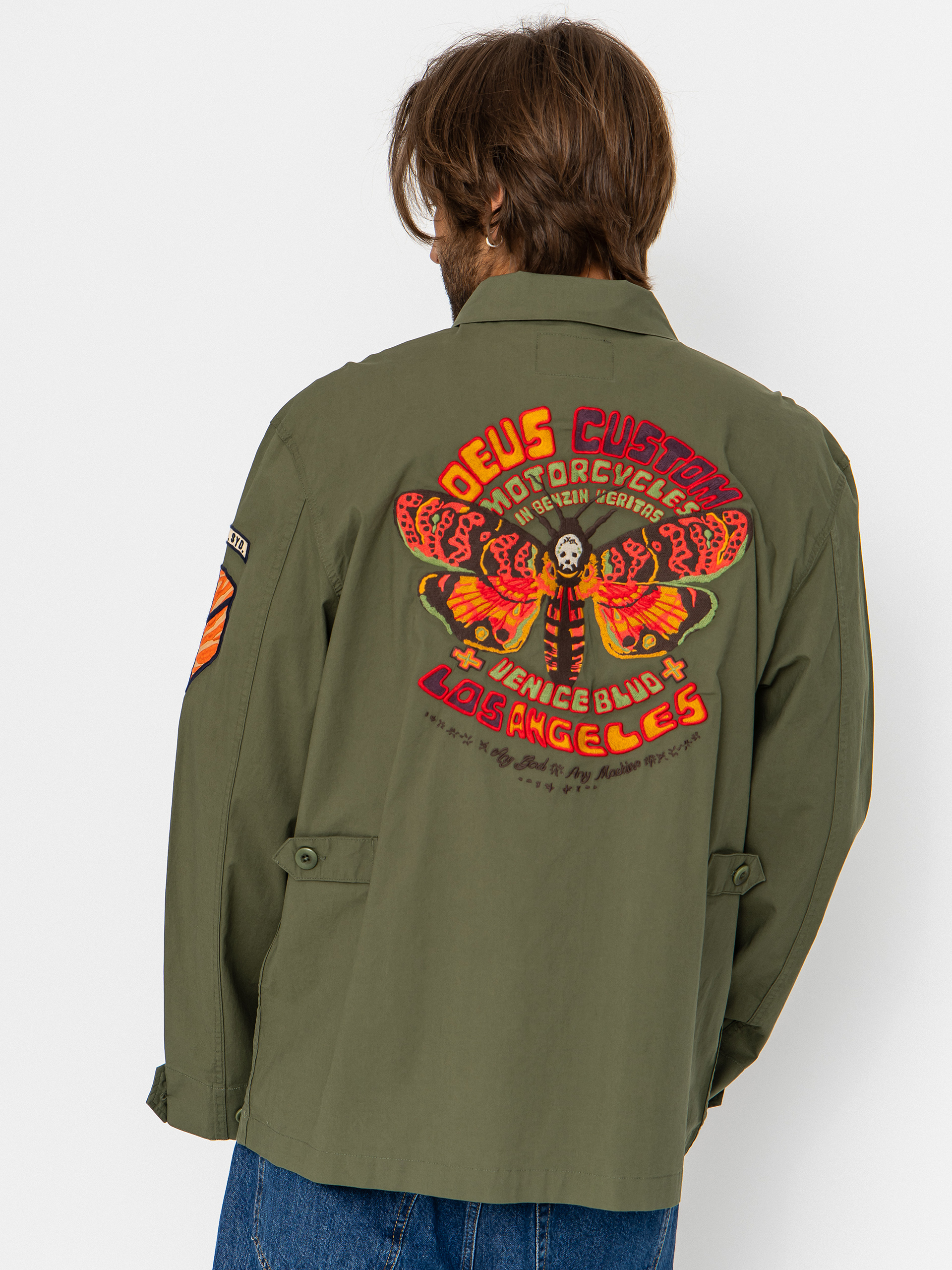 Риза Deus Ex Machina Power Overshirt (pine green)