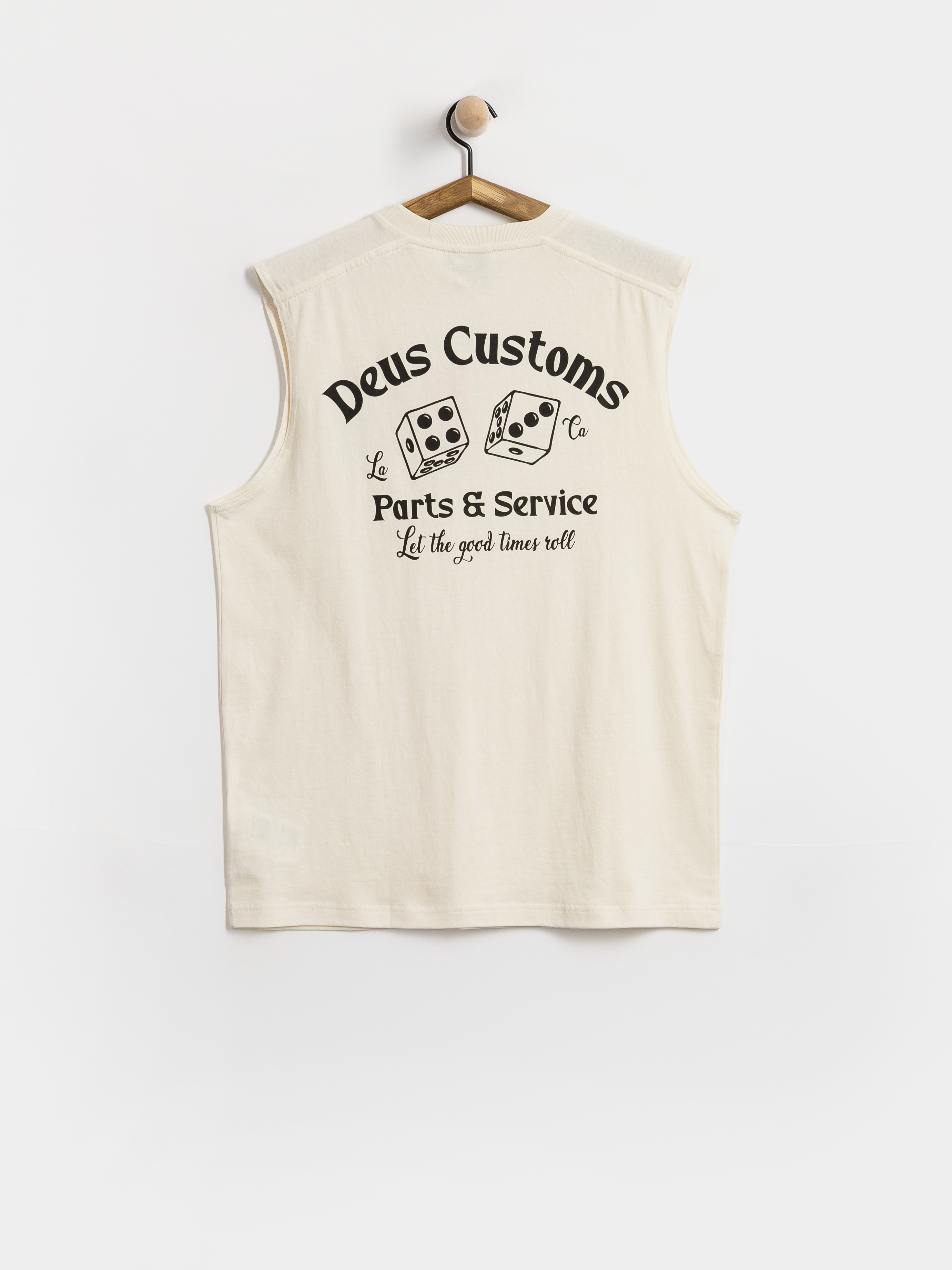 Тениска Deus Ex Machina Knucklebones Muscle (dirty white)