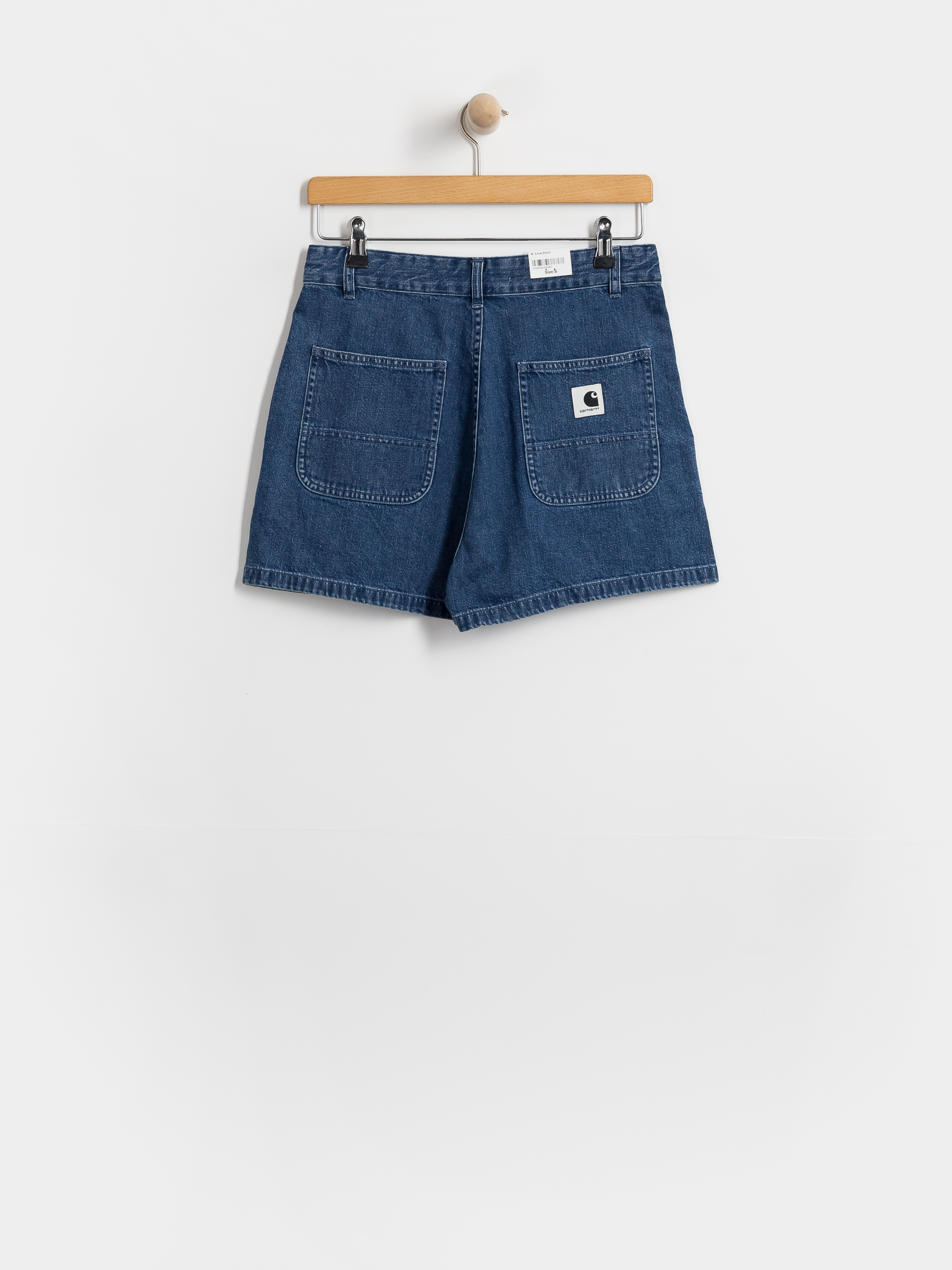 Къси панталони Carhartt WIP Lova Wmn (blue stone washed)