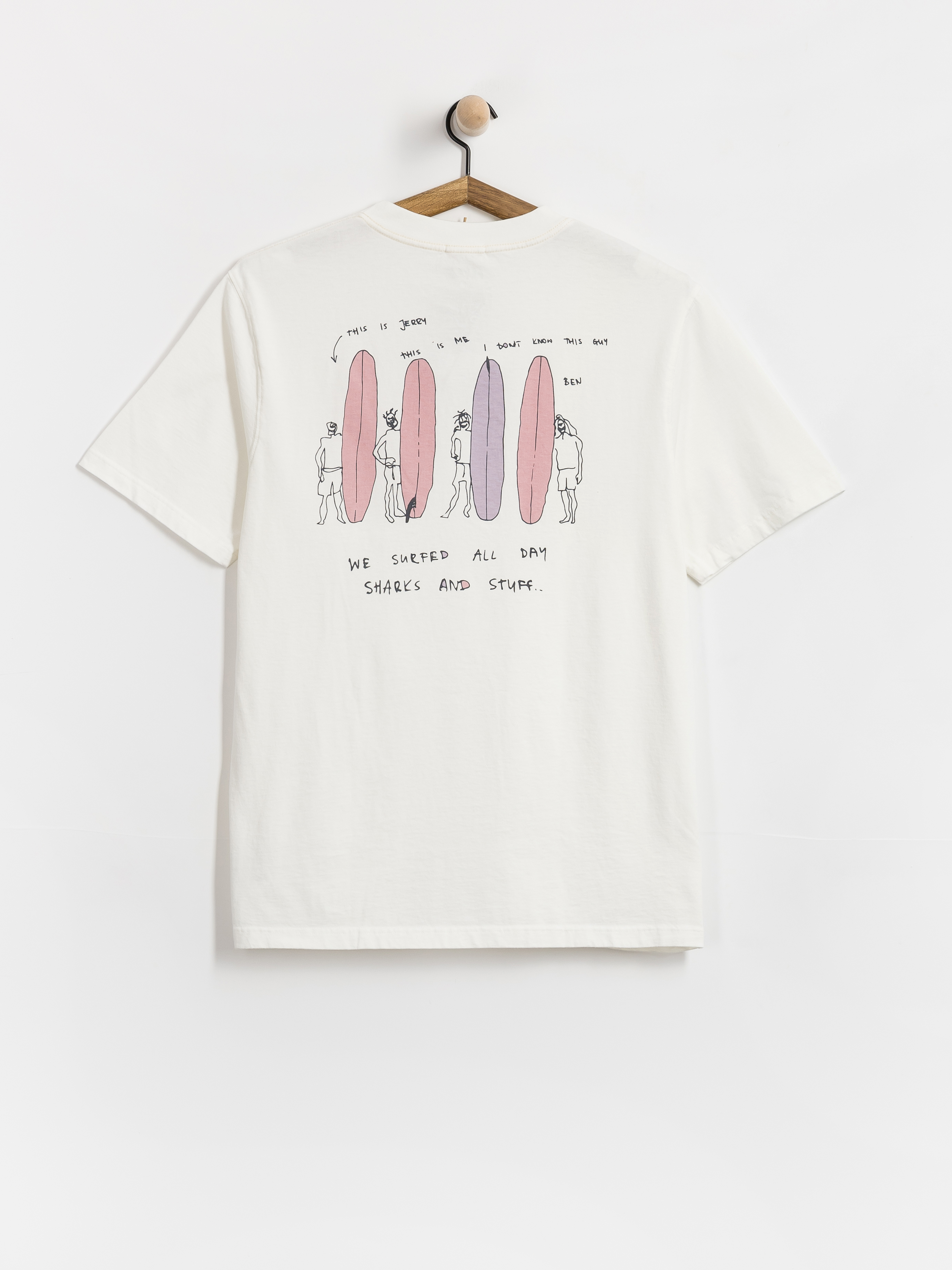 Тениска Surf Inc Friends (vintage white)