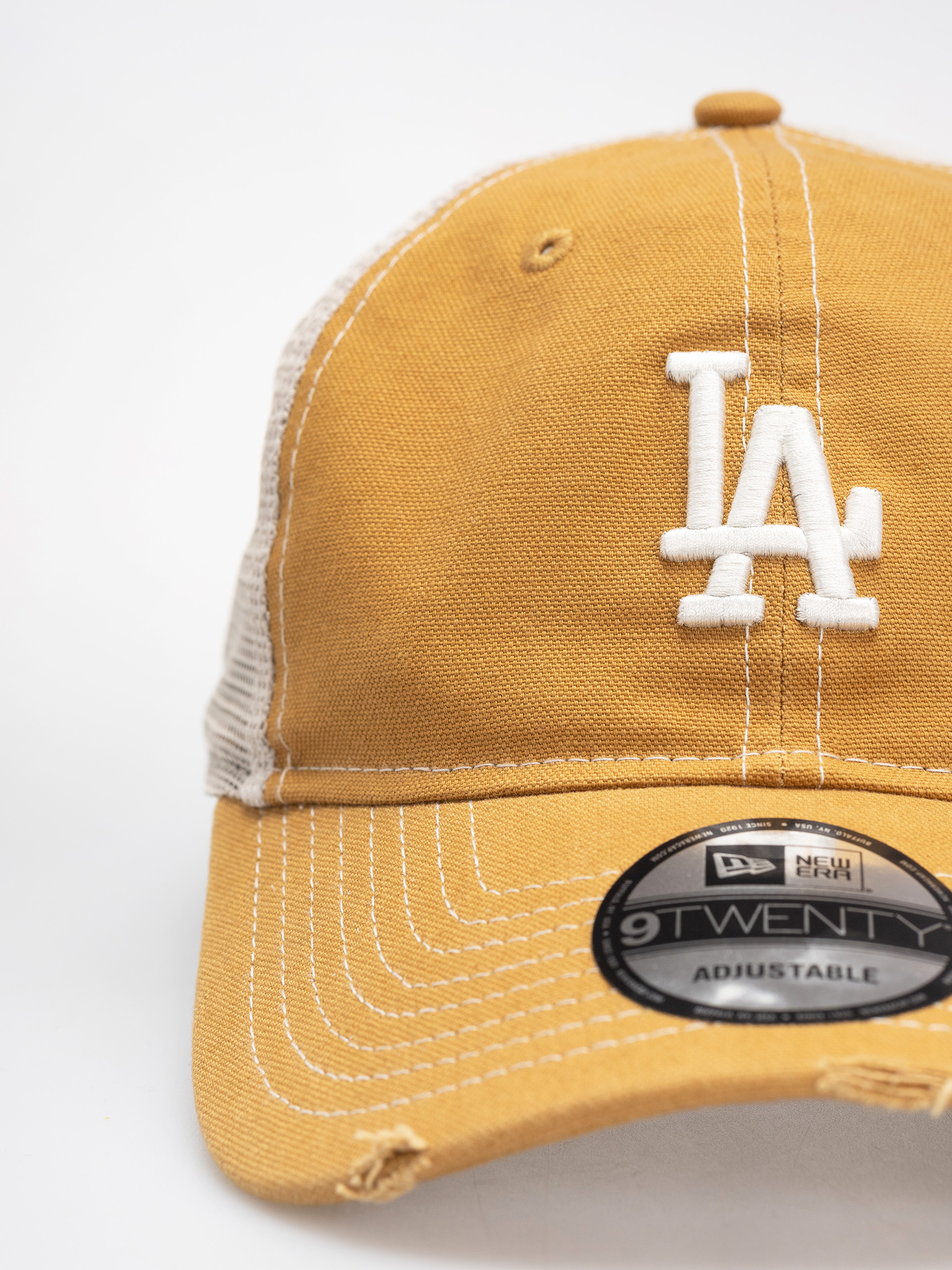 Шапка с козирка New Era Cotton Canv 9Twenty Trucker Los Angeles Dodgers (dark ochre)