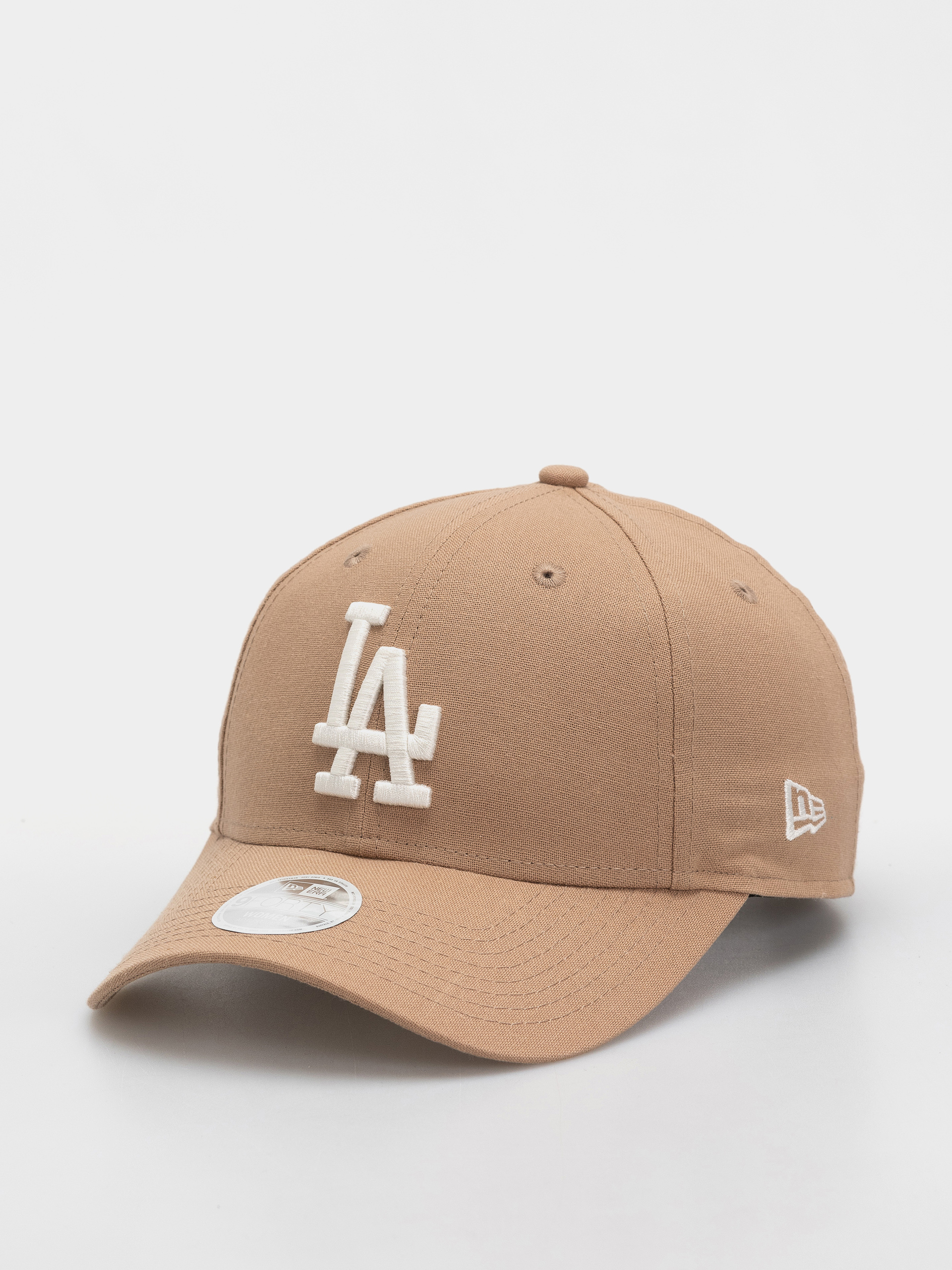 Шапка с козирка New Era Linen 9Forty Los Angeles Dodgers Wmn (camel)