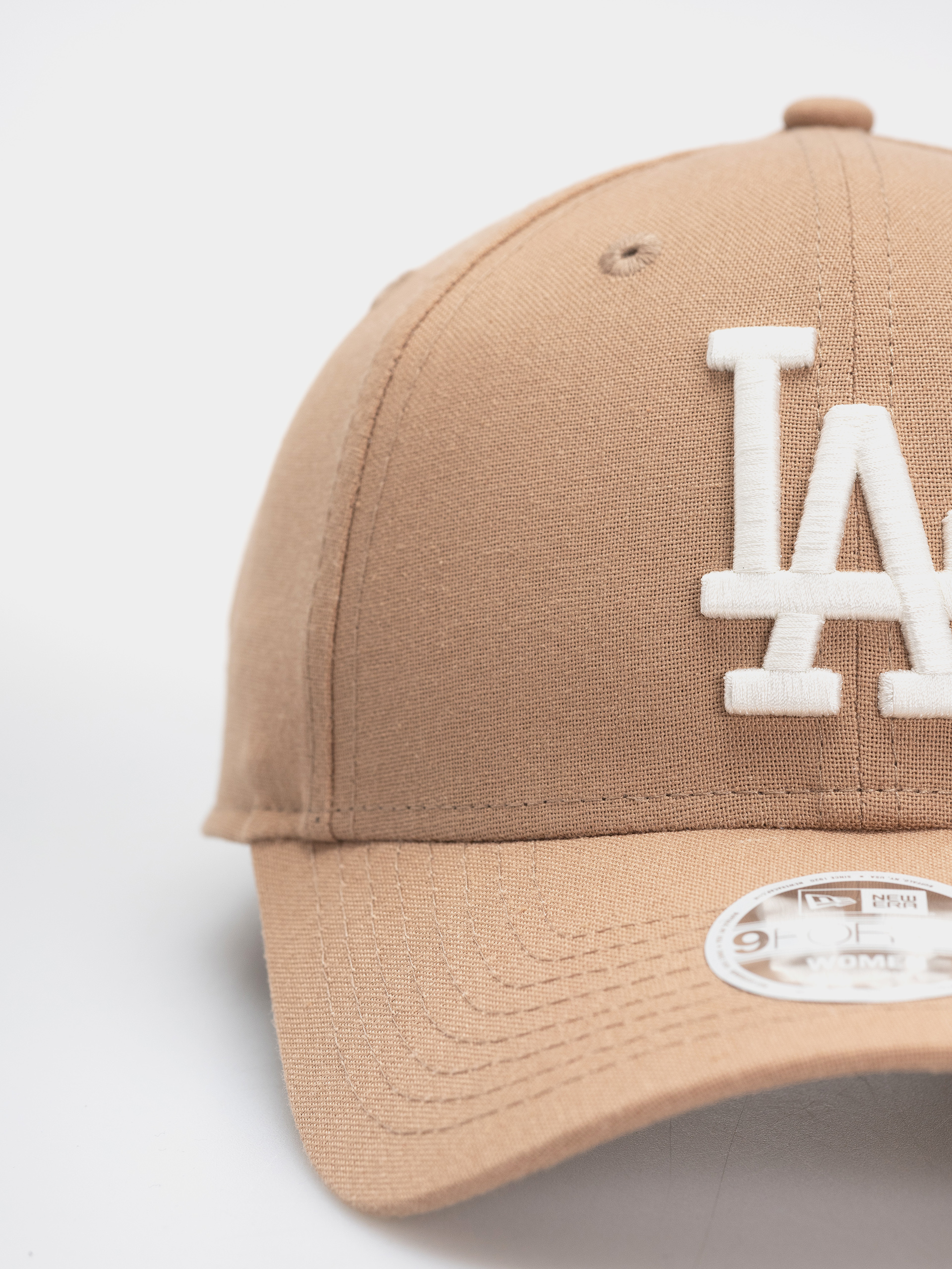 Шапка с козирка New Era Linen 9Forty Los Angeles Dodgers Wmn (camel)