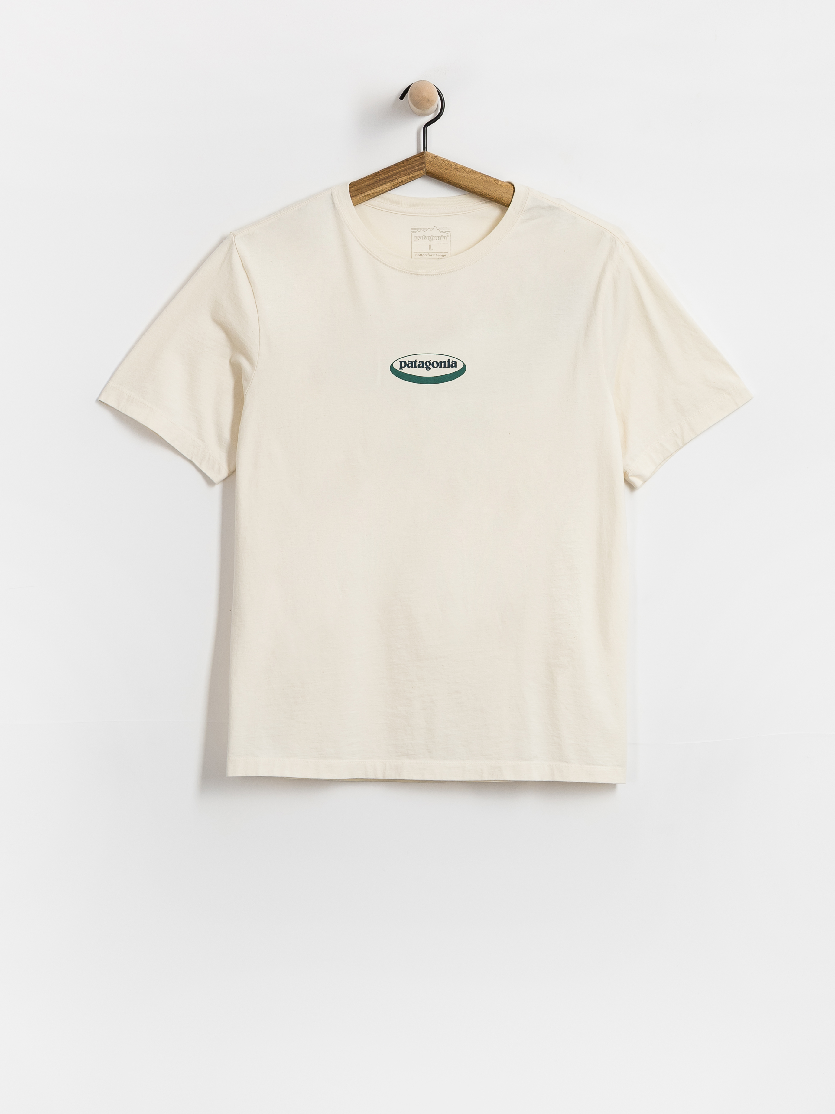 Тениска Patagonia 95 Oval Logo (undyed natural)