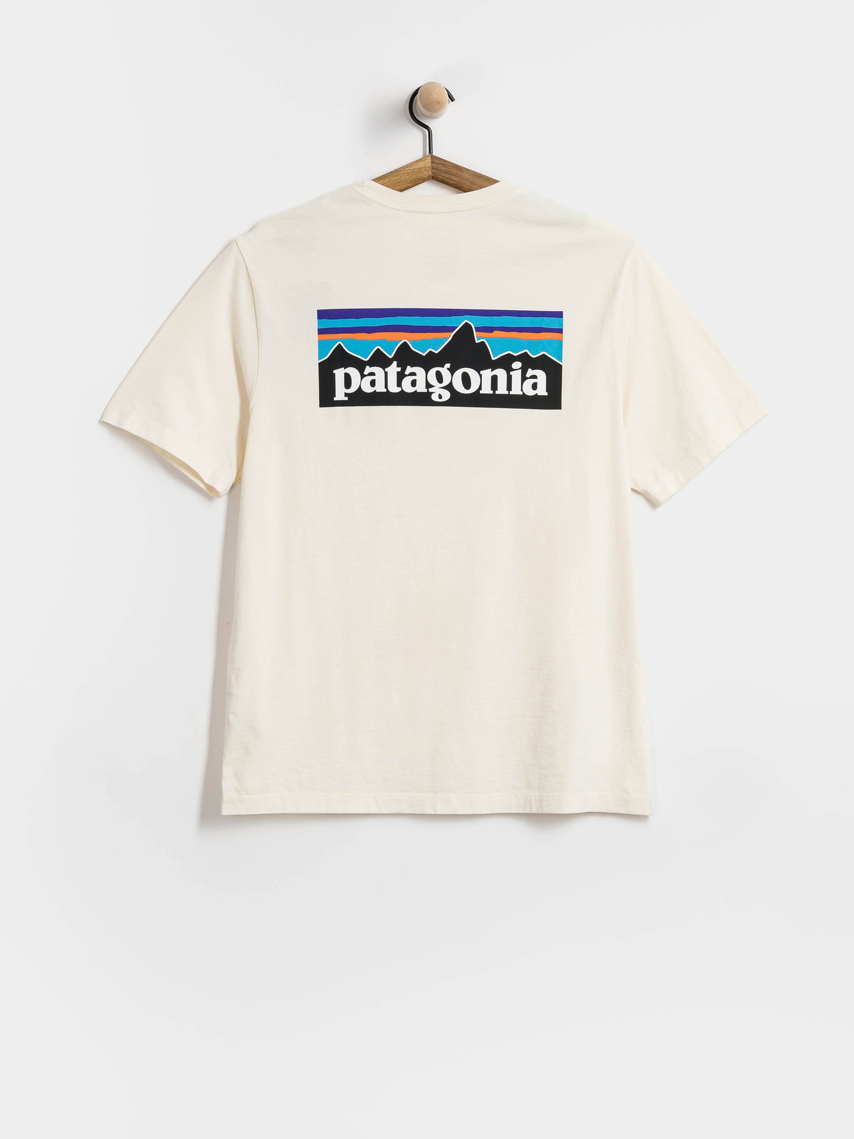 Тениска Patagonia P 6 Logo (undyed natural)