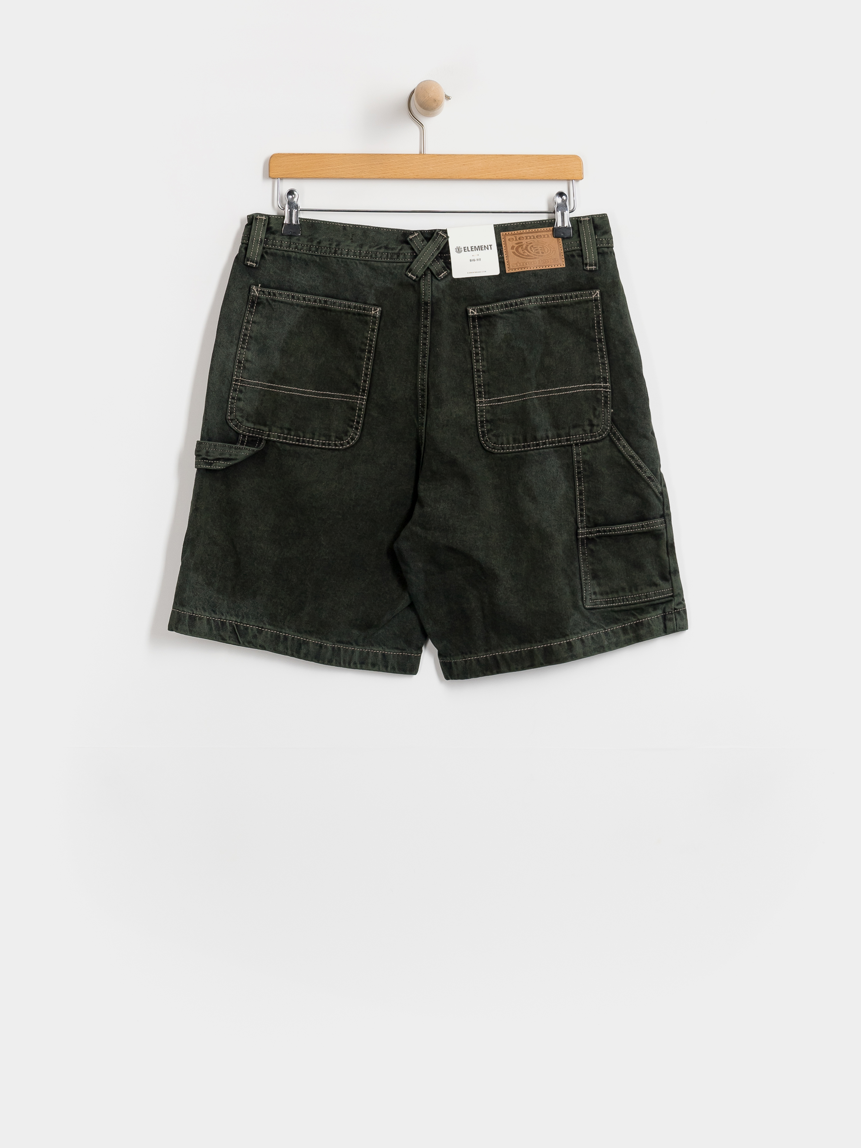 Къси панталони Element Big Carpenter Denim Wk (black green tint)